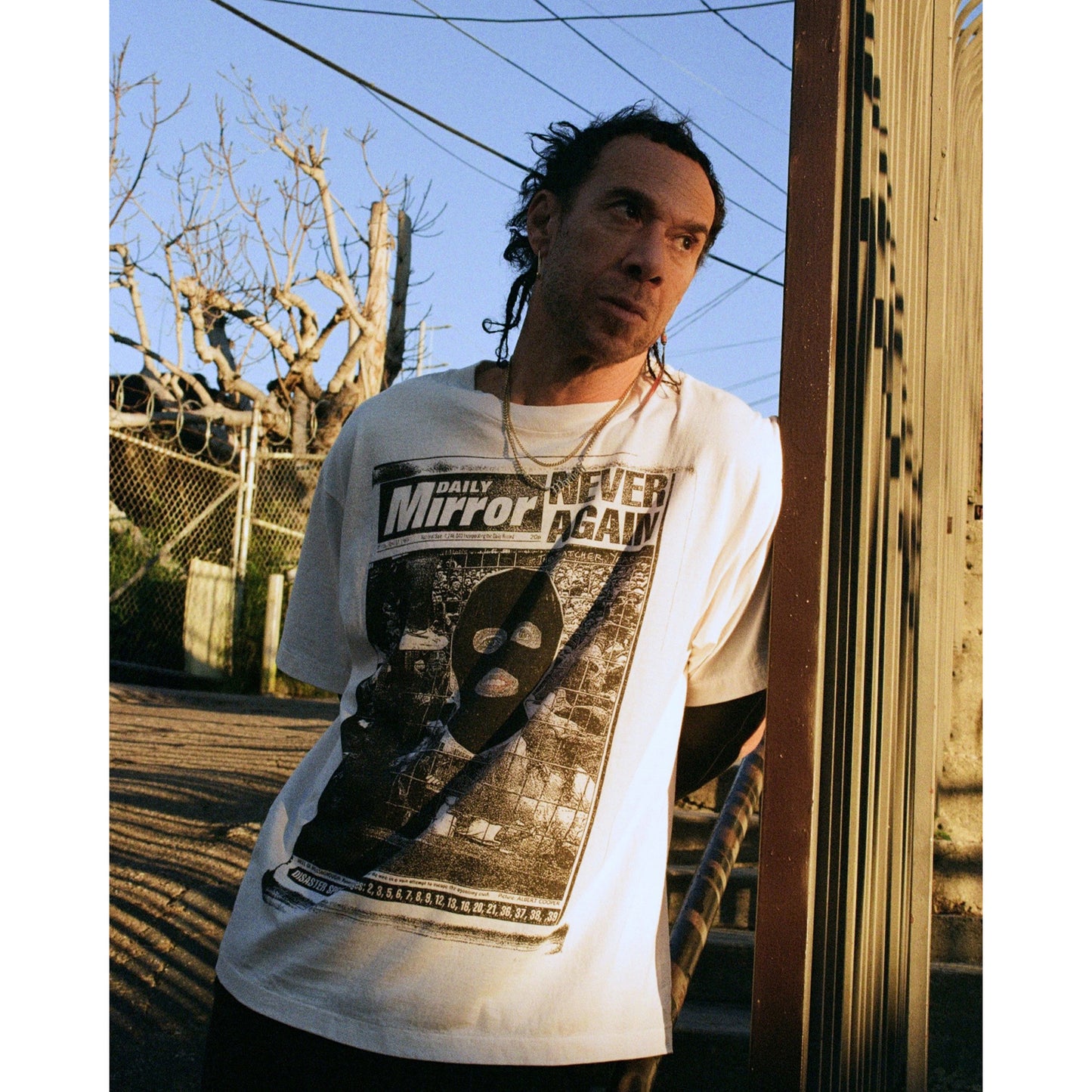 SAINT Mxxxxxx x Jamie Reid JR_SS T-SHIRT/MASK / WHITE