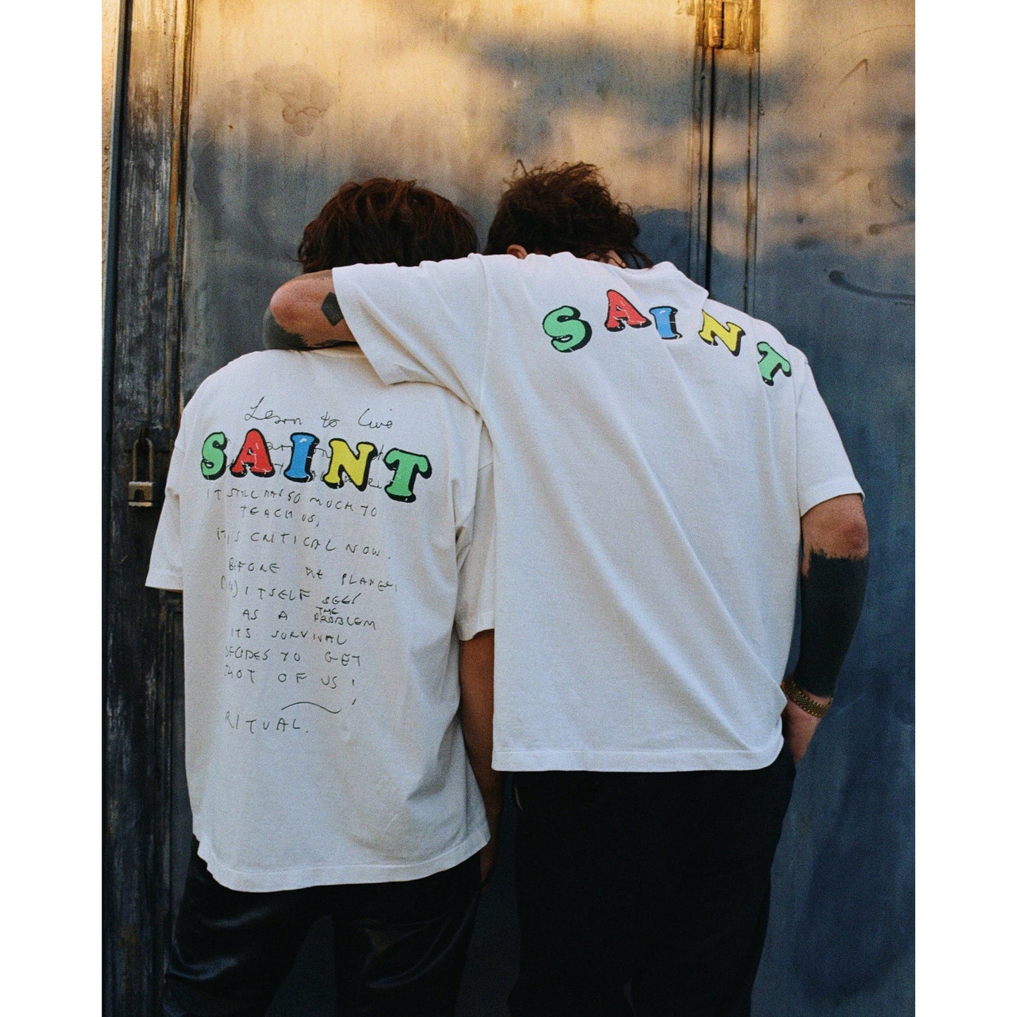 SAINT Mxxxxxx x Jamie Reid JR_SS T-SHIRT/MASK / WHITE