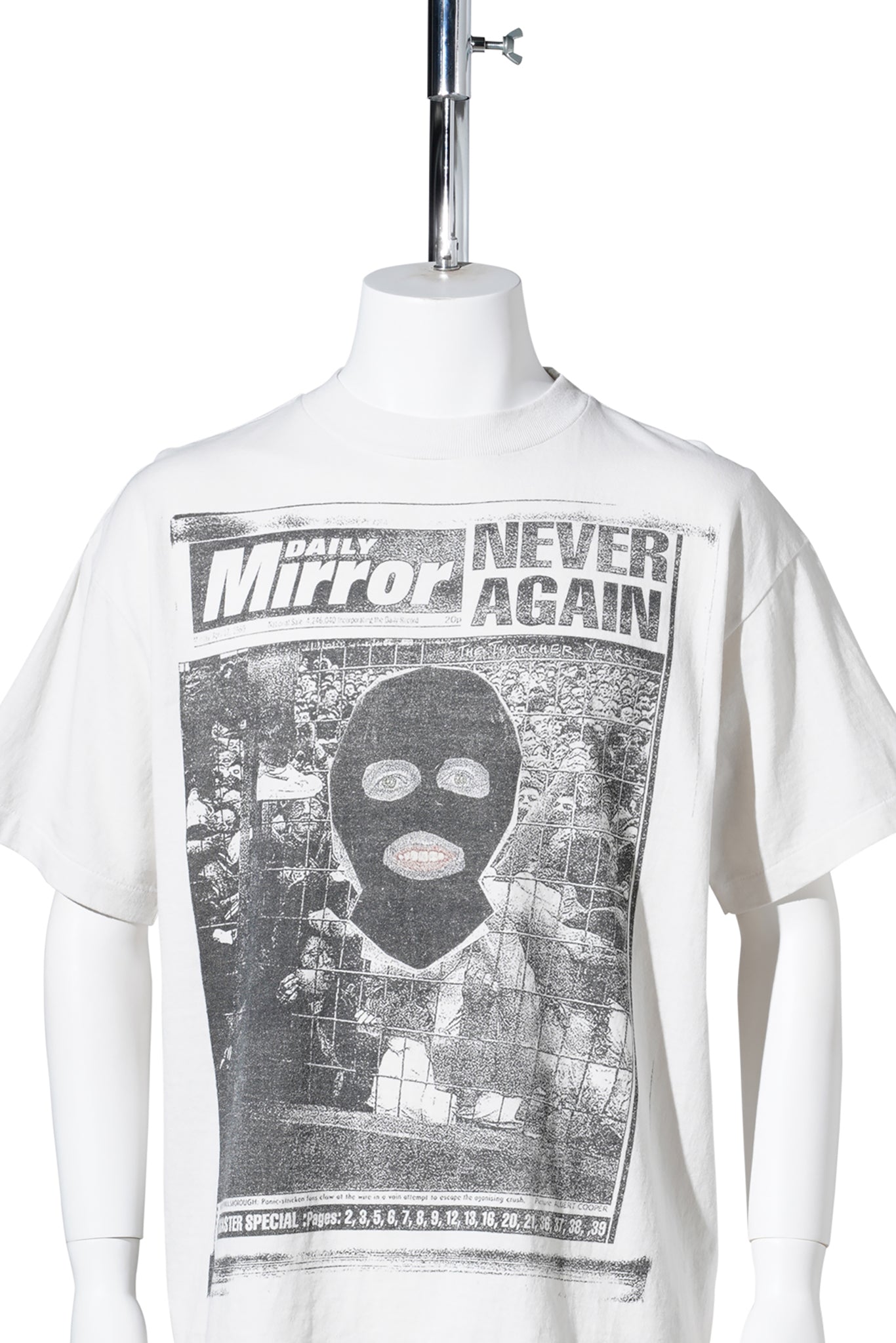 SAINT Mxxxxxx x Jamie Reid JR_SS T-SHIRT/MASK / WHITE