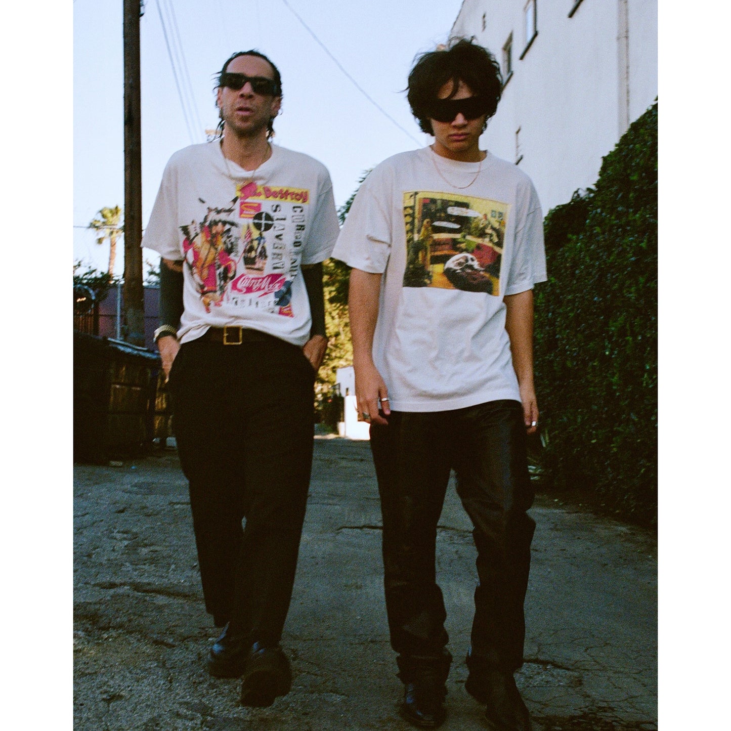 SAINT Mxxxxxx x Jamie Reid JR_SS T-SHIRT/DESTROY / WHITE