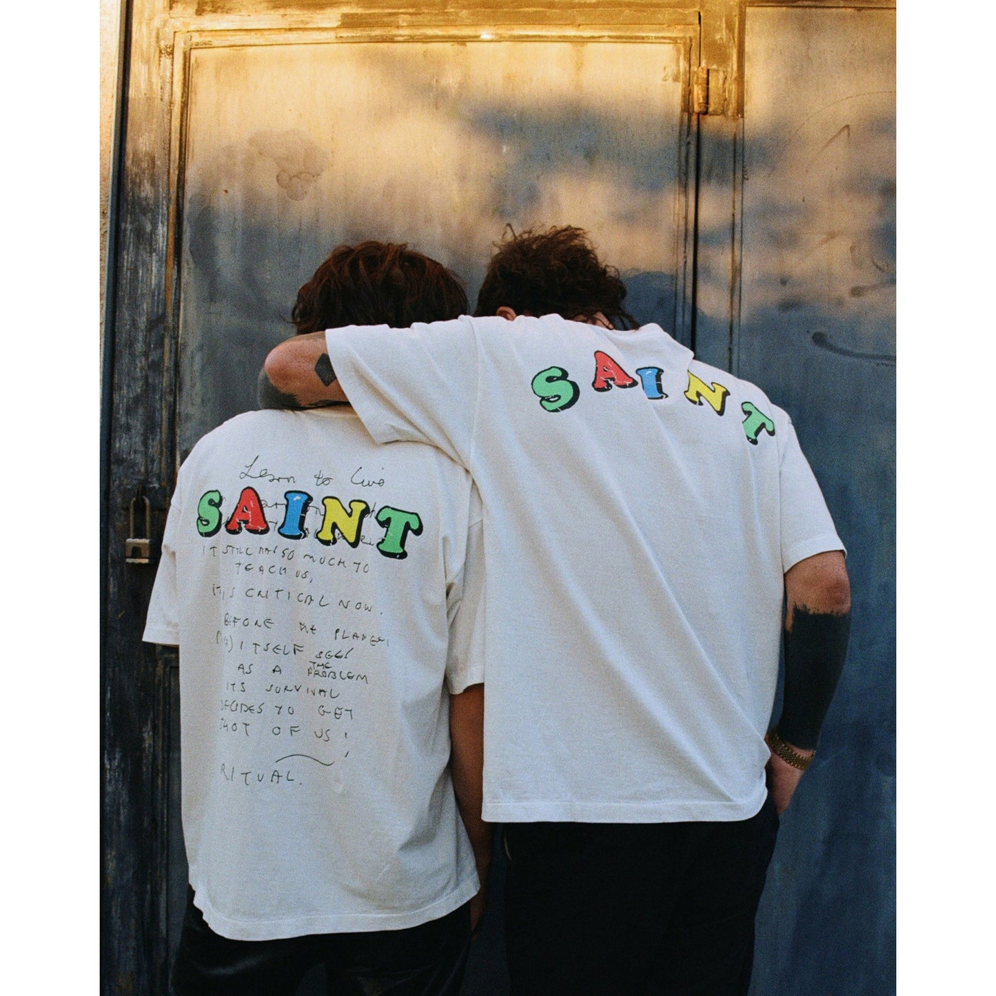 SAINT Mxxxxxx x Jamie Reid JR_SS T-SHIRT/JAMIE REID / WHITE