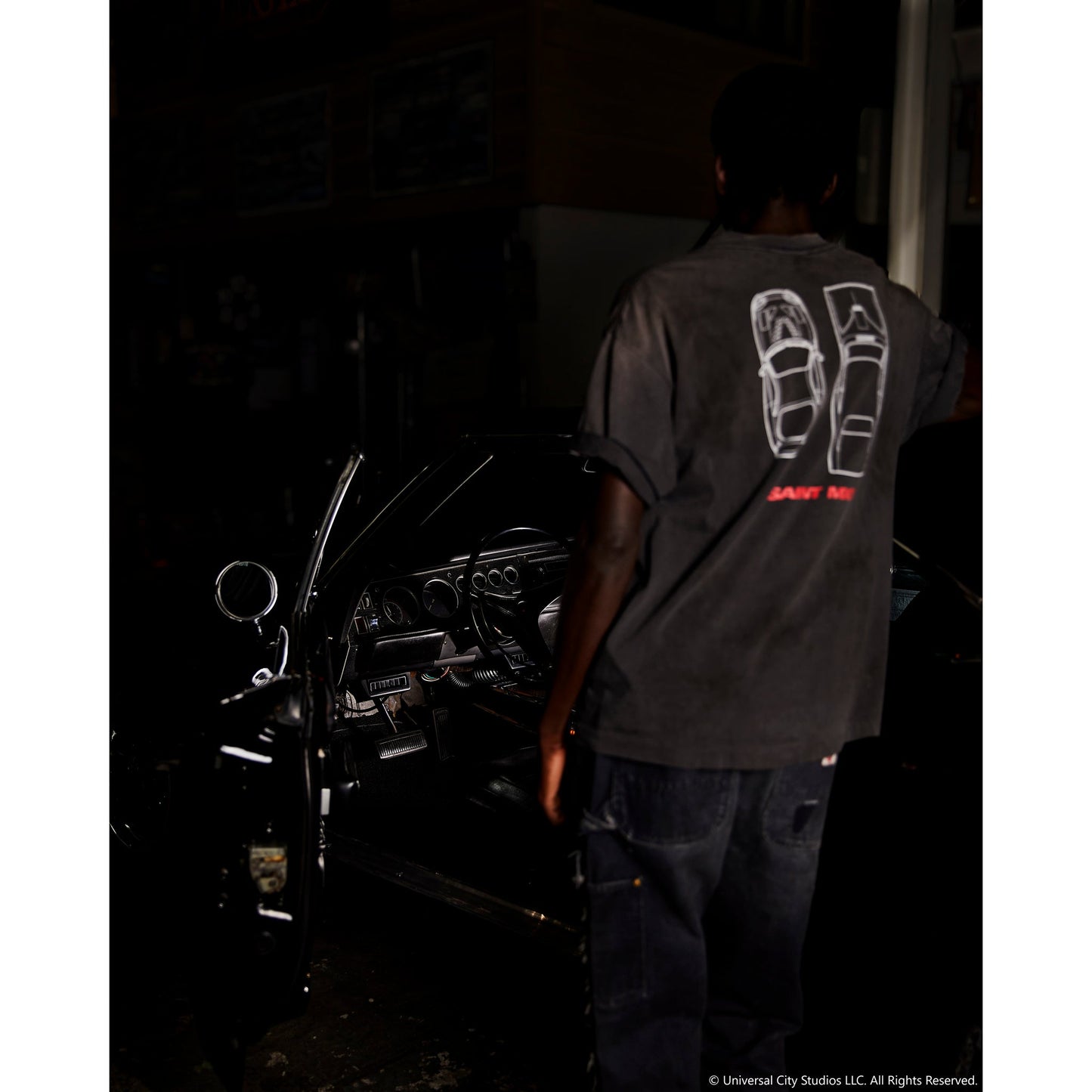 SAINT Mxxxxxx x Fast＆Furious FF_SS T-SHIRT/FAST FURIOUS / BLK