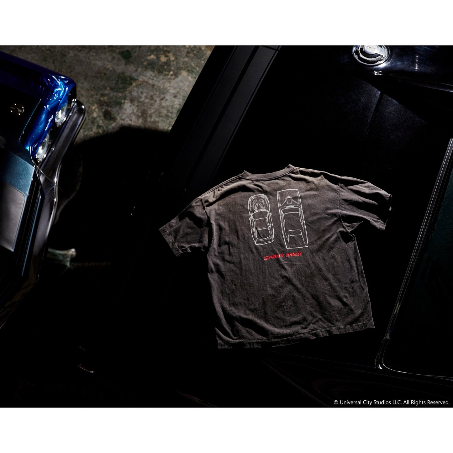 SAINT Mxxxxxx x Fast＆Furious FF_SS T-SHIRT/FAST FURIOUS / BLK