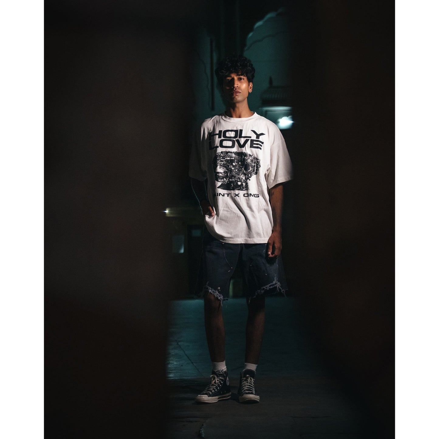 SAINT Mxxxxxx x Kosuke Kawamura KK_SS T-SHIRT/HOLY LOVE / WHITE