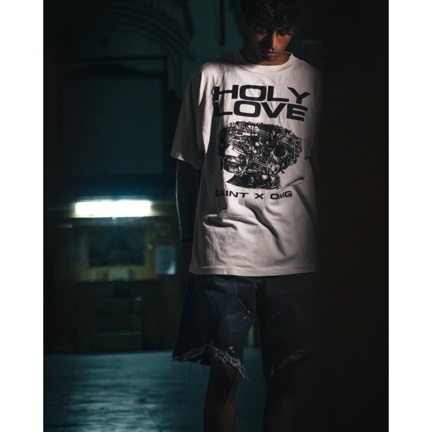 SAINT Mxxxxxx x Kosuke Kawamura KK_SS T-SHIRT/HOLY LOVE / WHITE