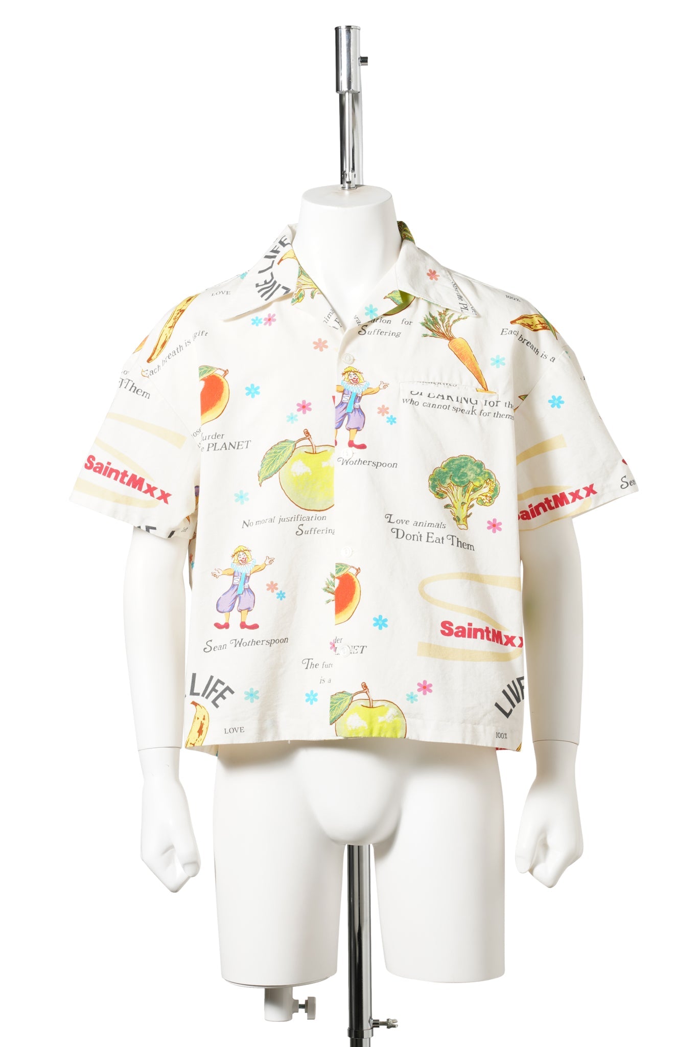 SAINT Mxxxxxxx x Sean Wotherspoon SW_OPEN COLLAR SHIRT / WHITE