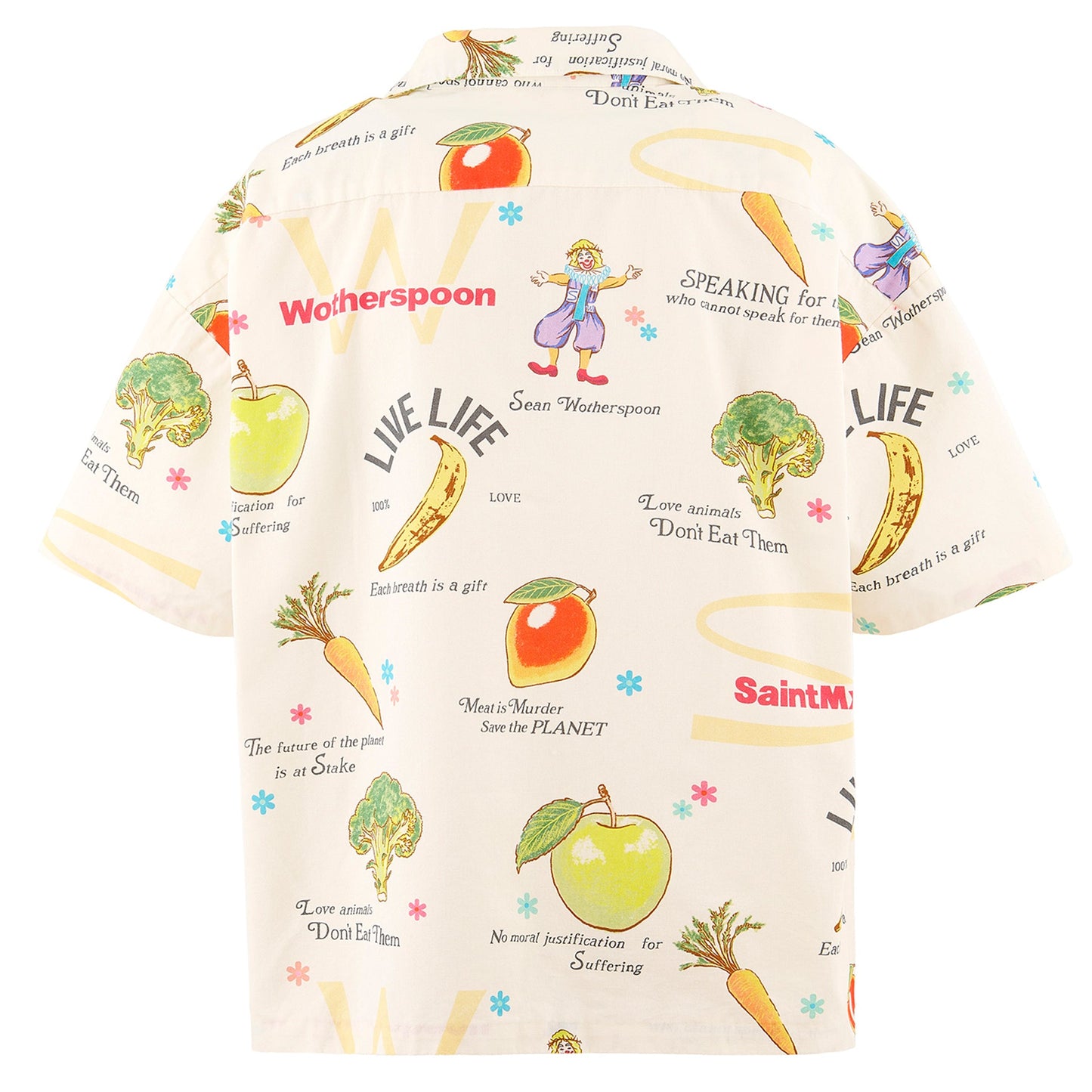 SAINT Mxxxxxxx x Sean Wotherspoon SW_OPEN COLLAR SHIRT / WHITE