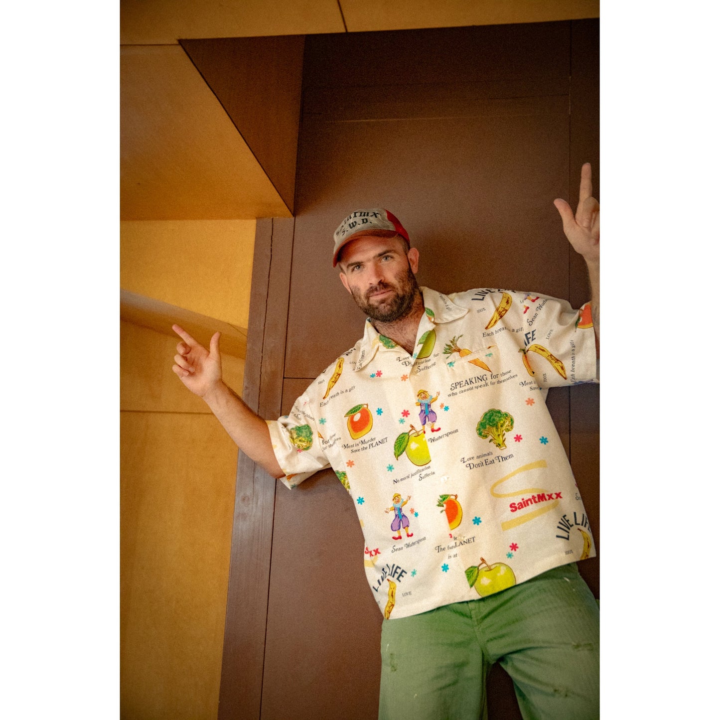 SAINT Mxxxxxxx x Sean Wotherspoon SW_OPEN COLLAR SHIRT / WHITE