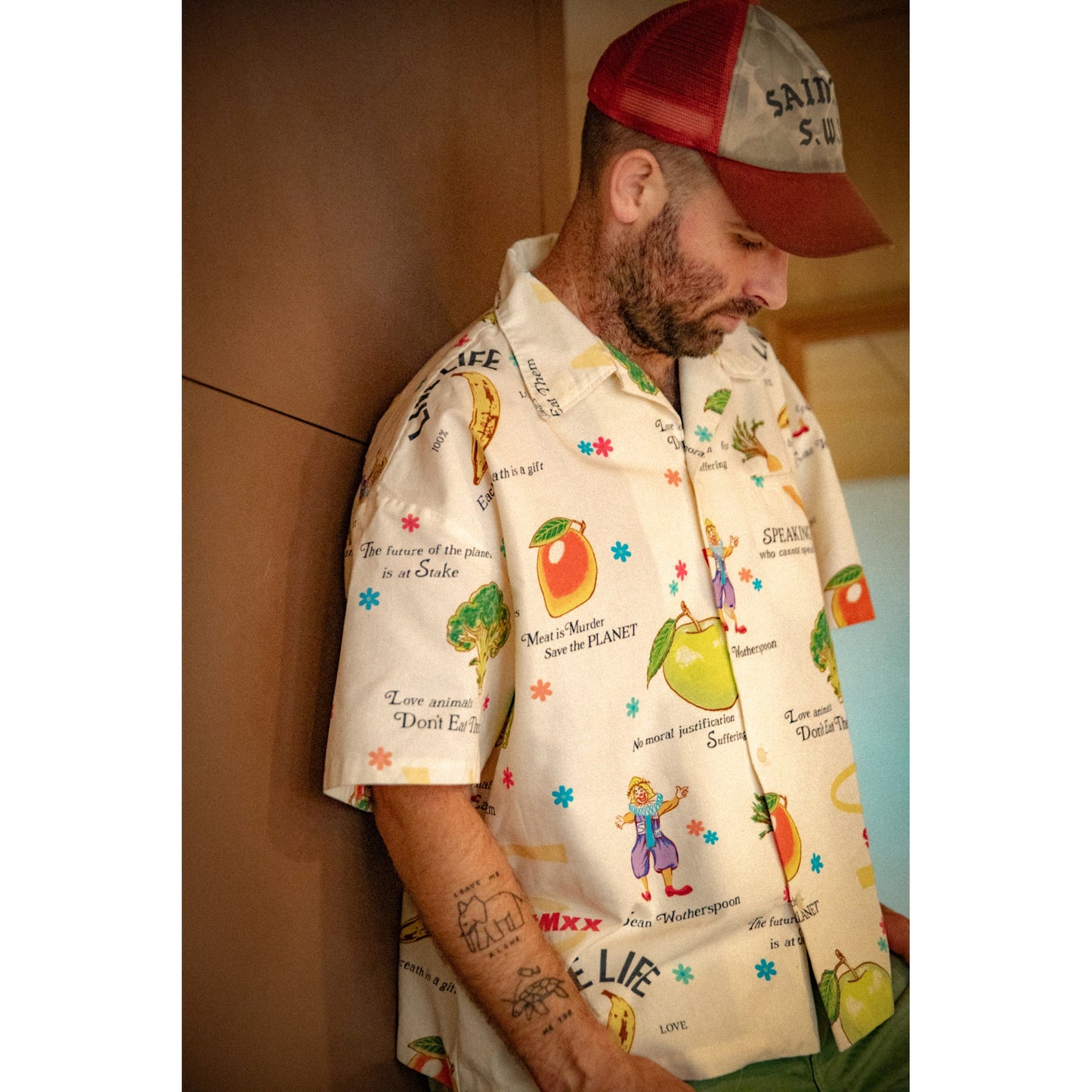 SAINT Mxxxxxxx x Sean Wotherspoon SW_OPEN COLLAR SHIRT / WHITE