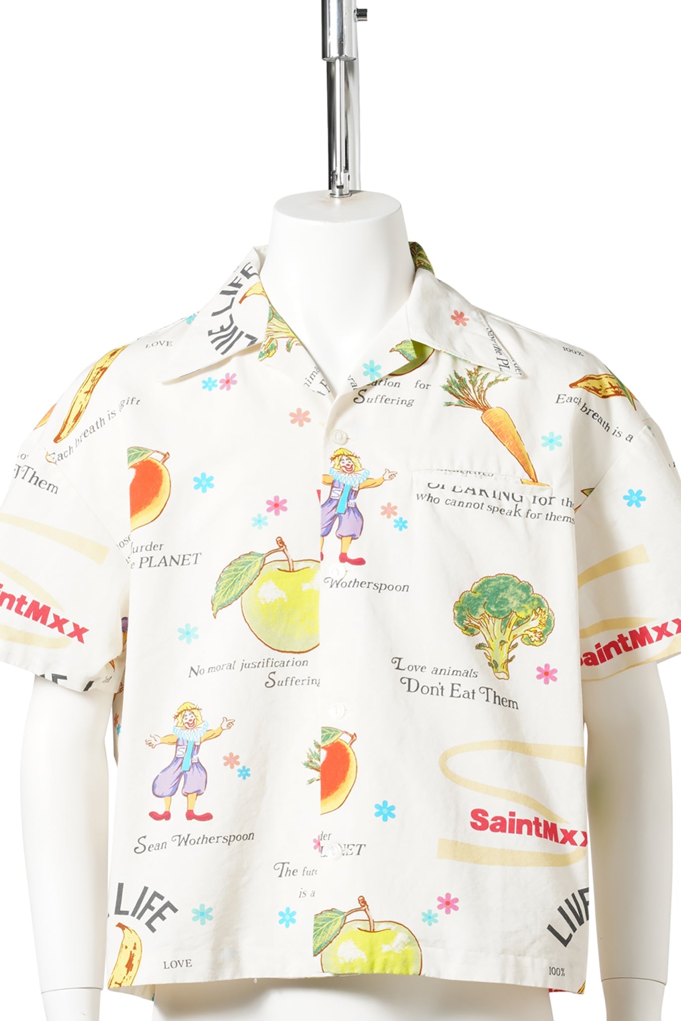 SAINT Mxxxxxxx x Sean Wotherspoon SW_OPEN COLLAR SHIRT / WHITE