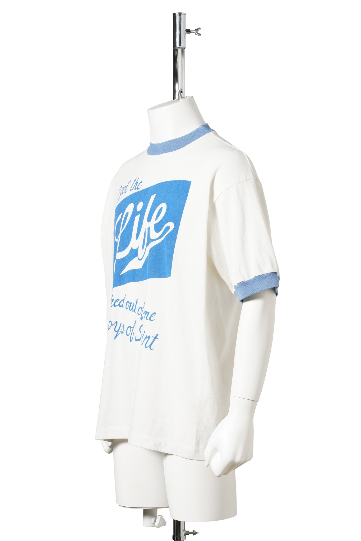 SAINT Mxxxxxx x Boys of summer BOS_SS T-SHIRT/RINGER TEE / WHITE