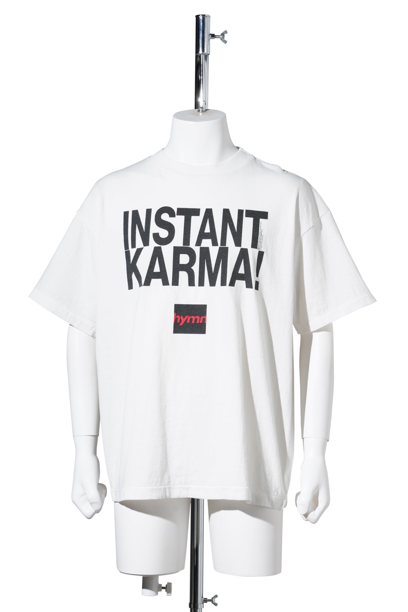 SAINT Mxxxxxx x JOHN LENNON JL_SS T-SHIRT/INSTANT KARMA / WHT