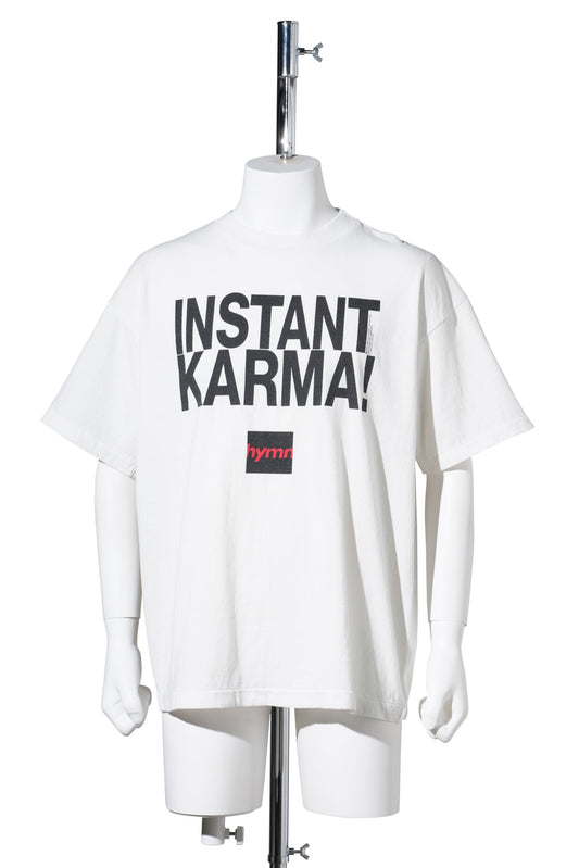 SAINT Mxxxxxx x JOHN LENNON JL_SS T-SHIRT/INSTANT KARMA / WHT