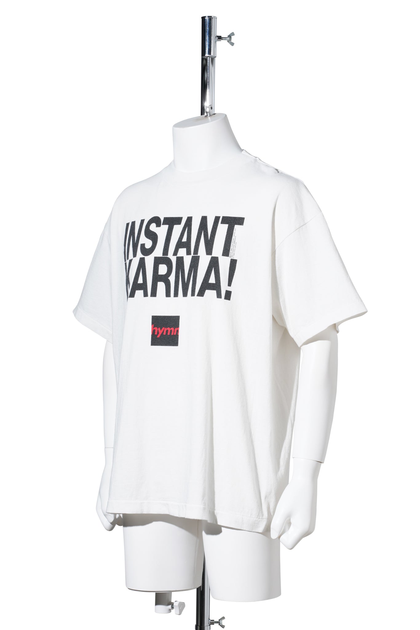 SAINT Mxxxxxx x JOHN LENNON JL_SS T-SHIRT/INSTANT KARMA / WHT