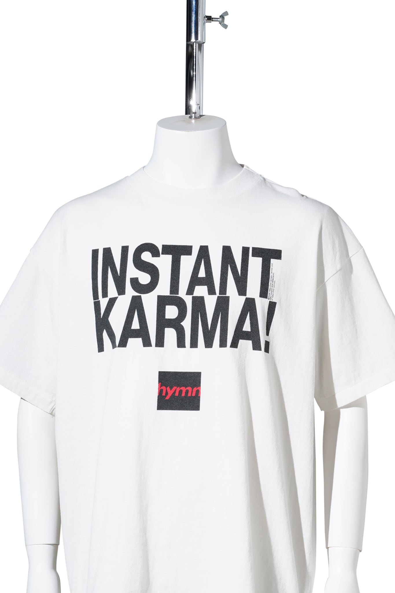 SAINT Mxxxxxx x JOHN LENNON JL_SS T-SHIRT/INSTANT KARMA / WHT