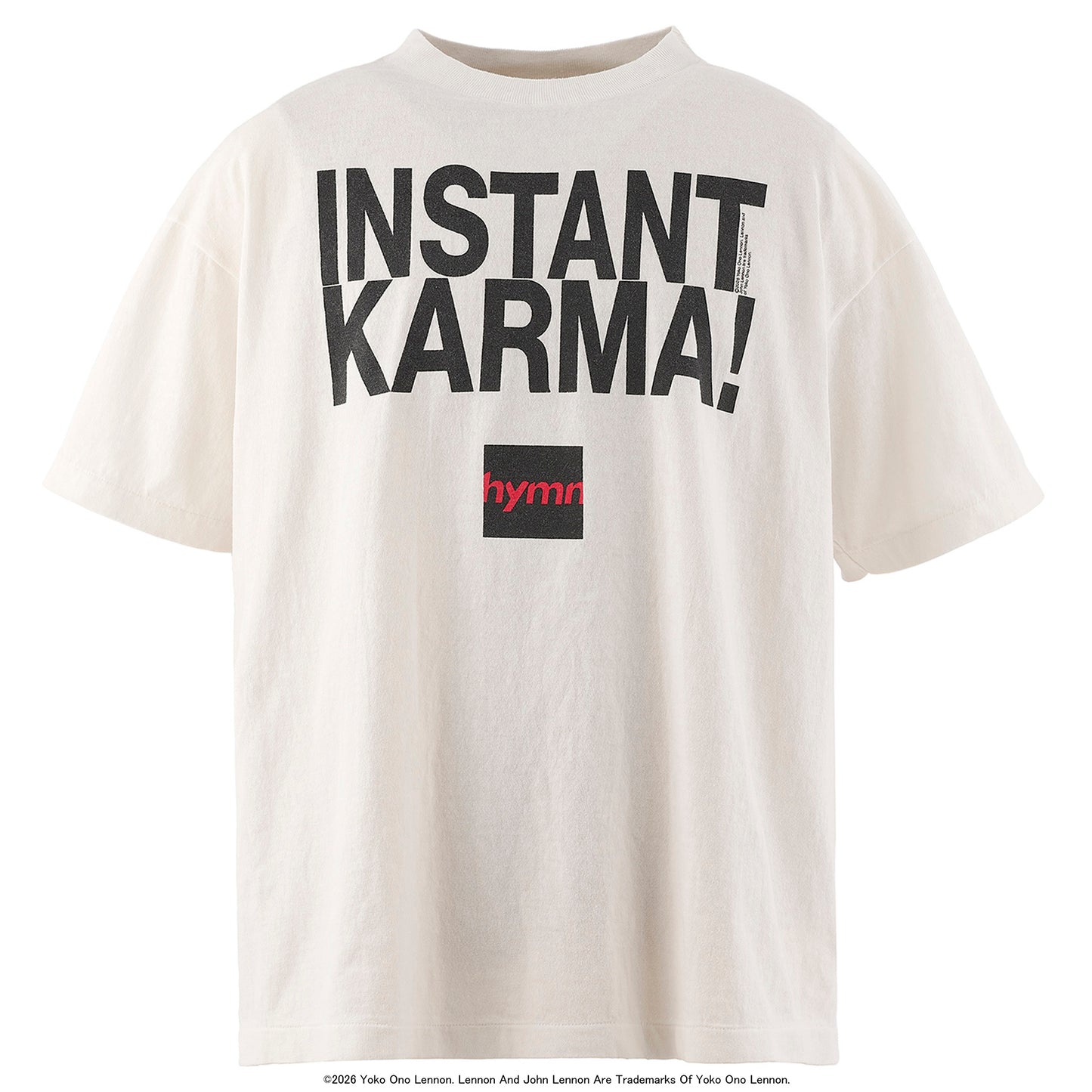 SAINT Mxxxxxx x JOHN LENNON JL_SS T-SHIRT/INSTANT KARMA / WHT