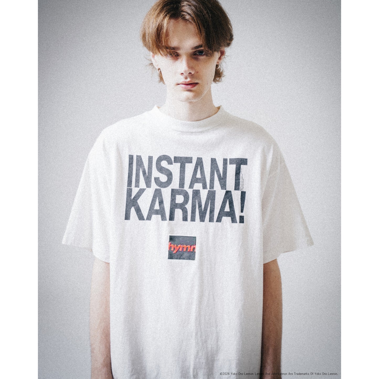 SAINT Mxxxxxx x JOHN LENNON JL_SS T-SHIRT/INSTANT KARMA / WHT