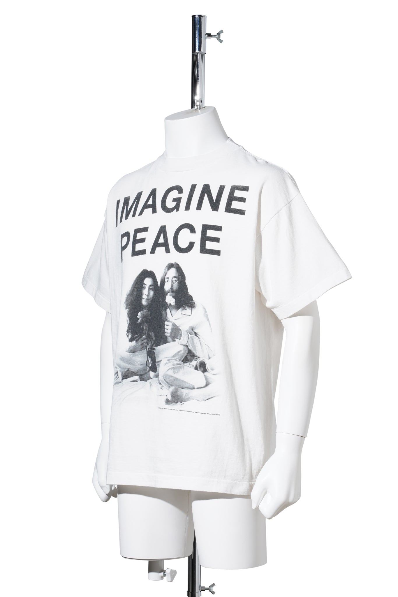 SAINT Mxxxxxx x JOHN LENNON JL_SS T-SHIRT/IMAGINE PEACE / WHT