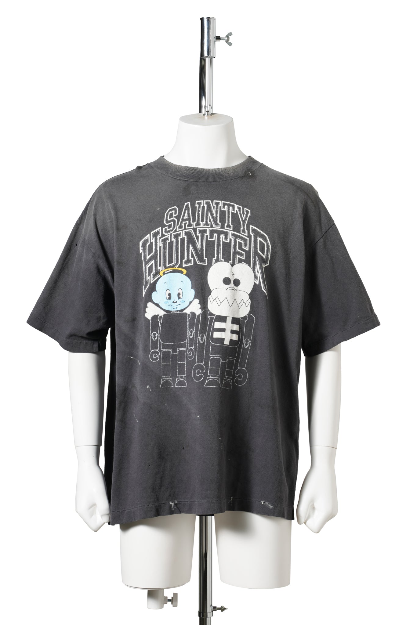 SAINT Mxxxxxx x BOUNTY HUNTER BH_SS TEE/SKULL-K&BABY-M / BLK