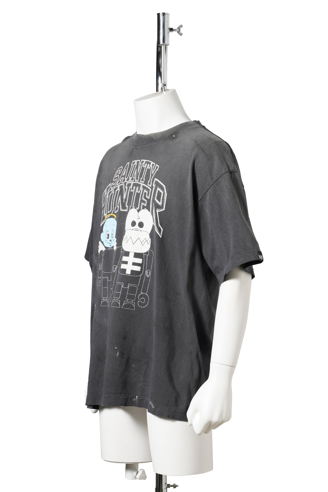 SAINT Mxxxxxx x BOUNTY HUNTER BH_SS TEE/SKULL-K&BABY-M / BLK