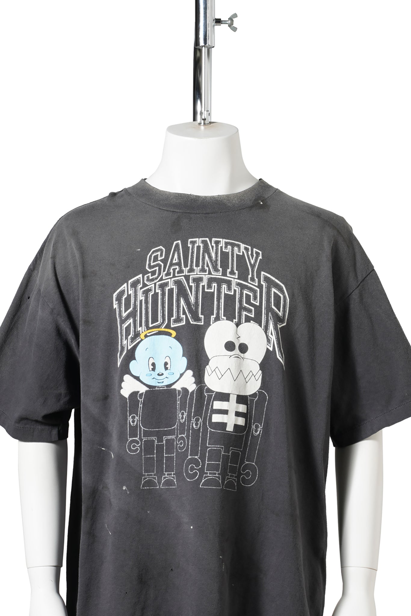 SAINT Mxxxxxx x BOUNTY HUNTER BH_SS TEE/SKULL-K&BABY-M / BLK