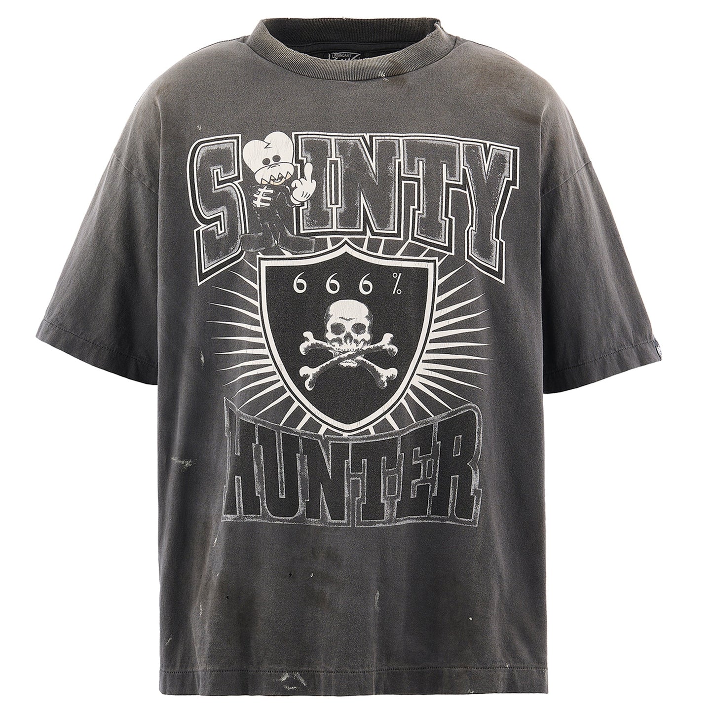 SAINT Mxxxxxx x BOUNTY HUNTER BH_SS T-SHIRT/SAINTY HUNTER / BLK