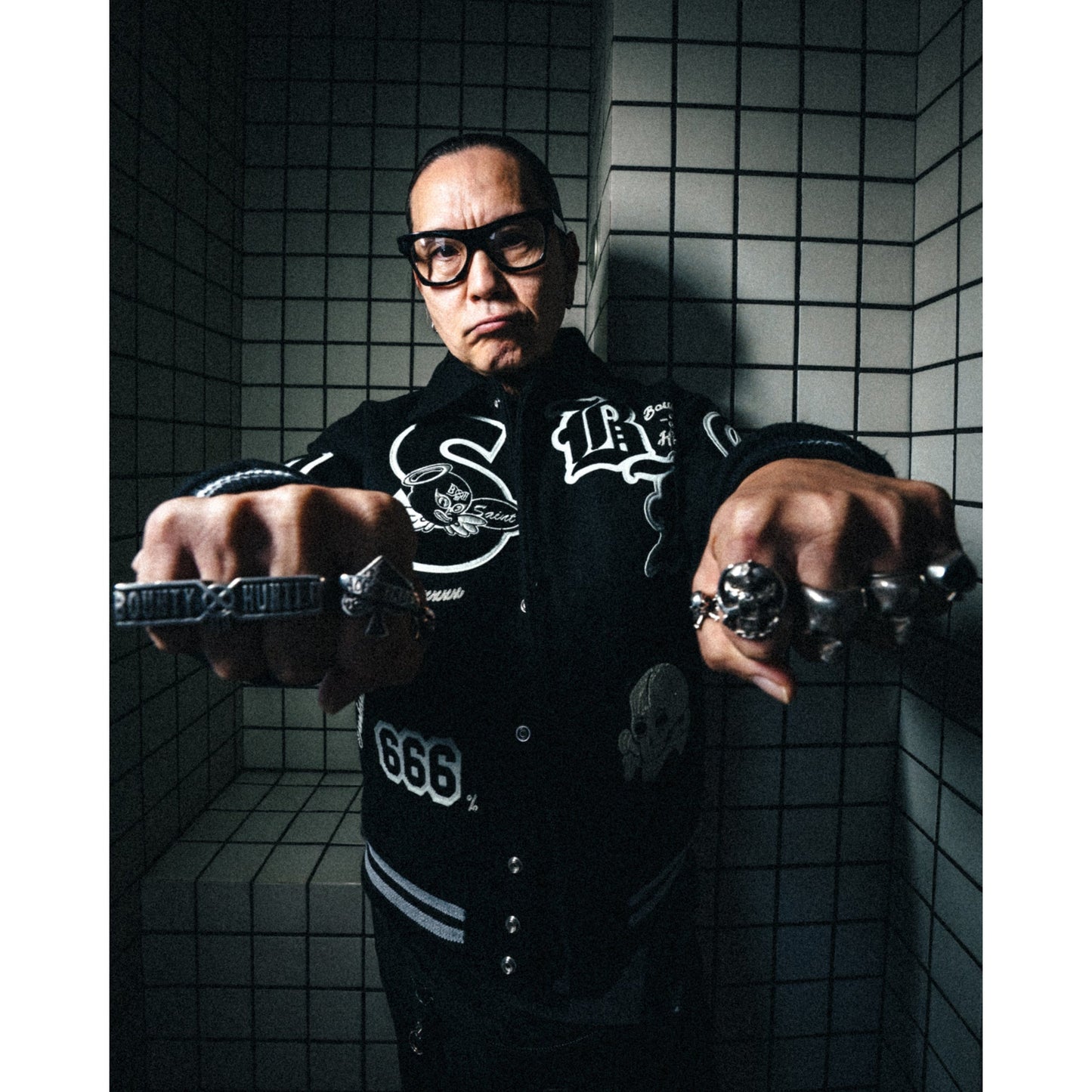 SAINT Mxxxxxx x BOUNTY HUNTER BH_RING/SKULL / SILVER