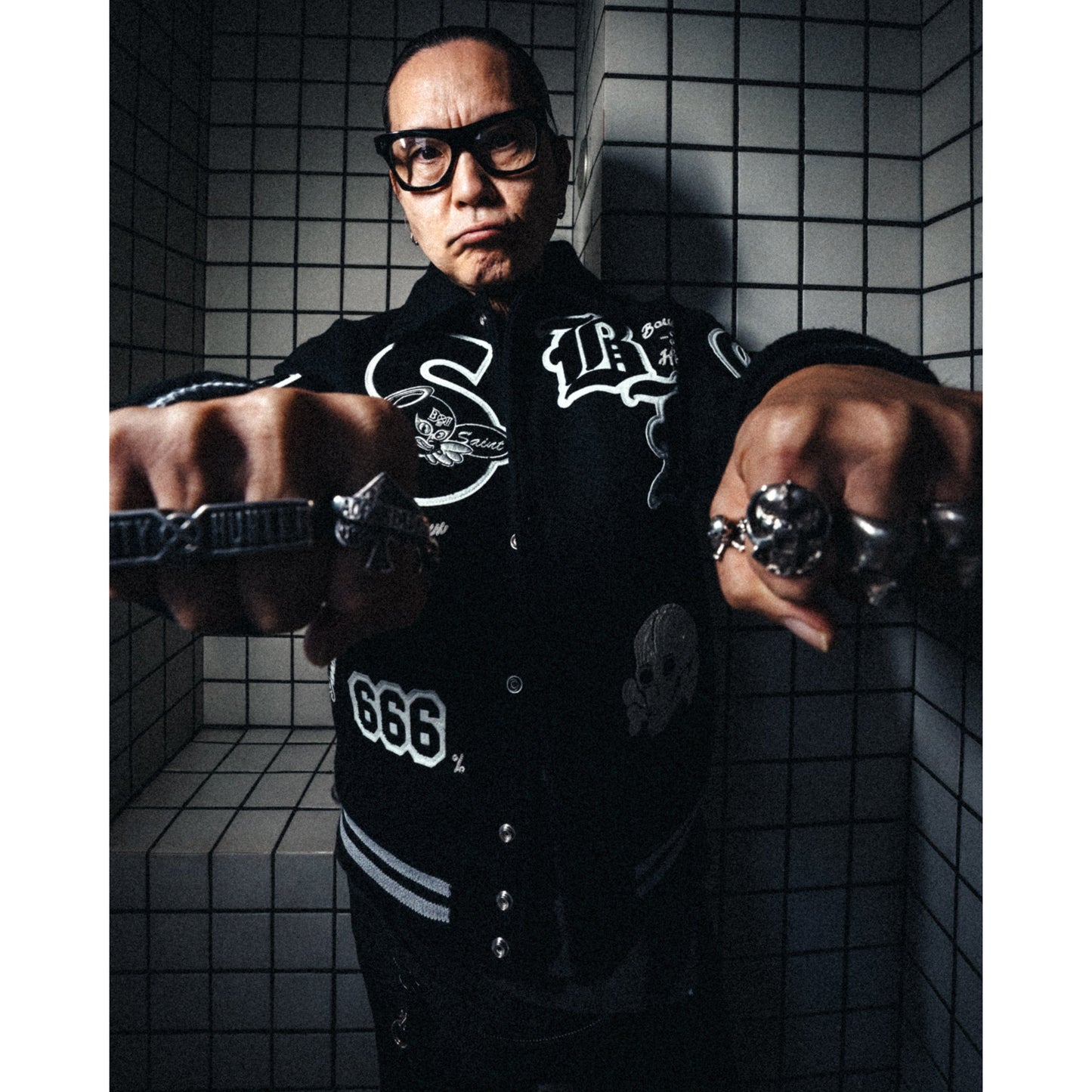 SAINT Mxxxxxx x BOUNTY HUNTER BH_RING/SKULL / SILVER
