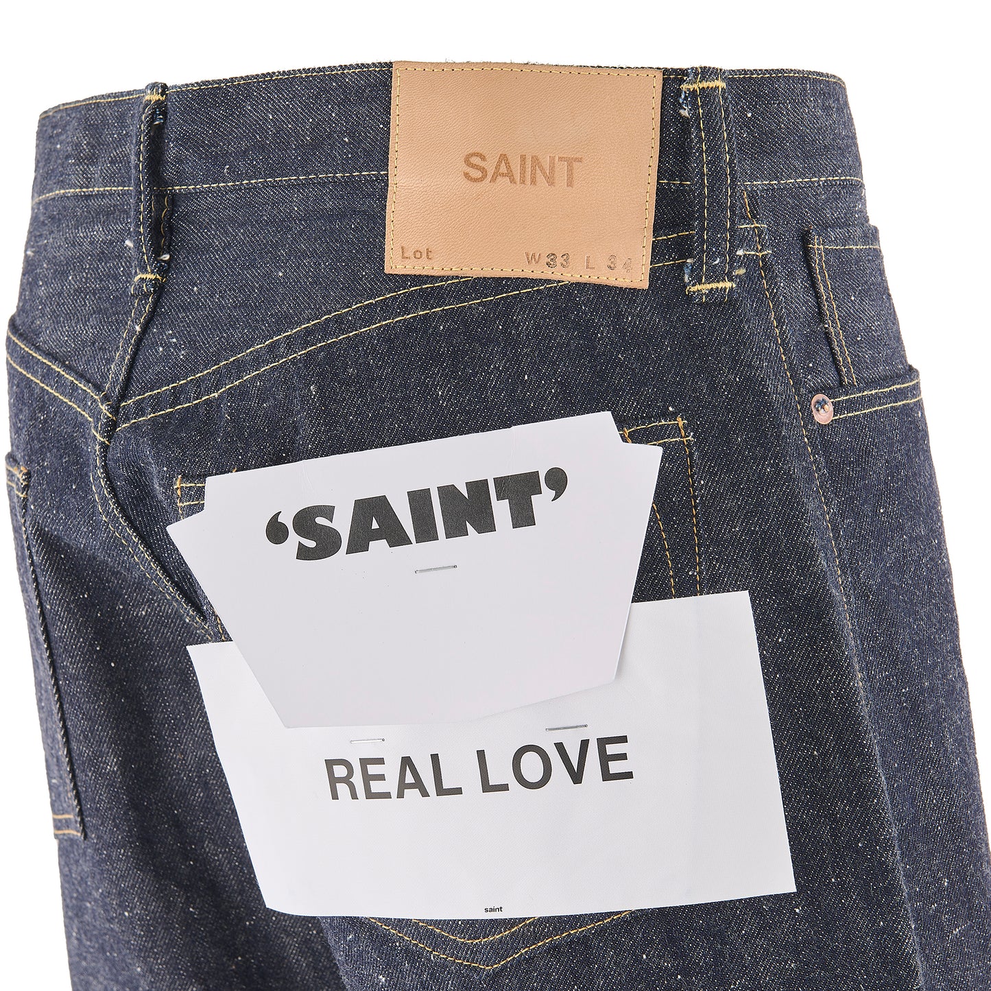 SAINT Mxxxxxx x BerBerJin BBJ_DENIM PANTS/REGID / BLUE