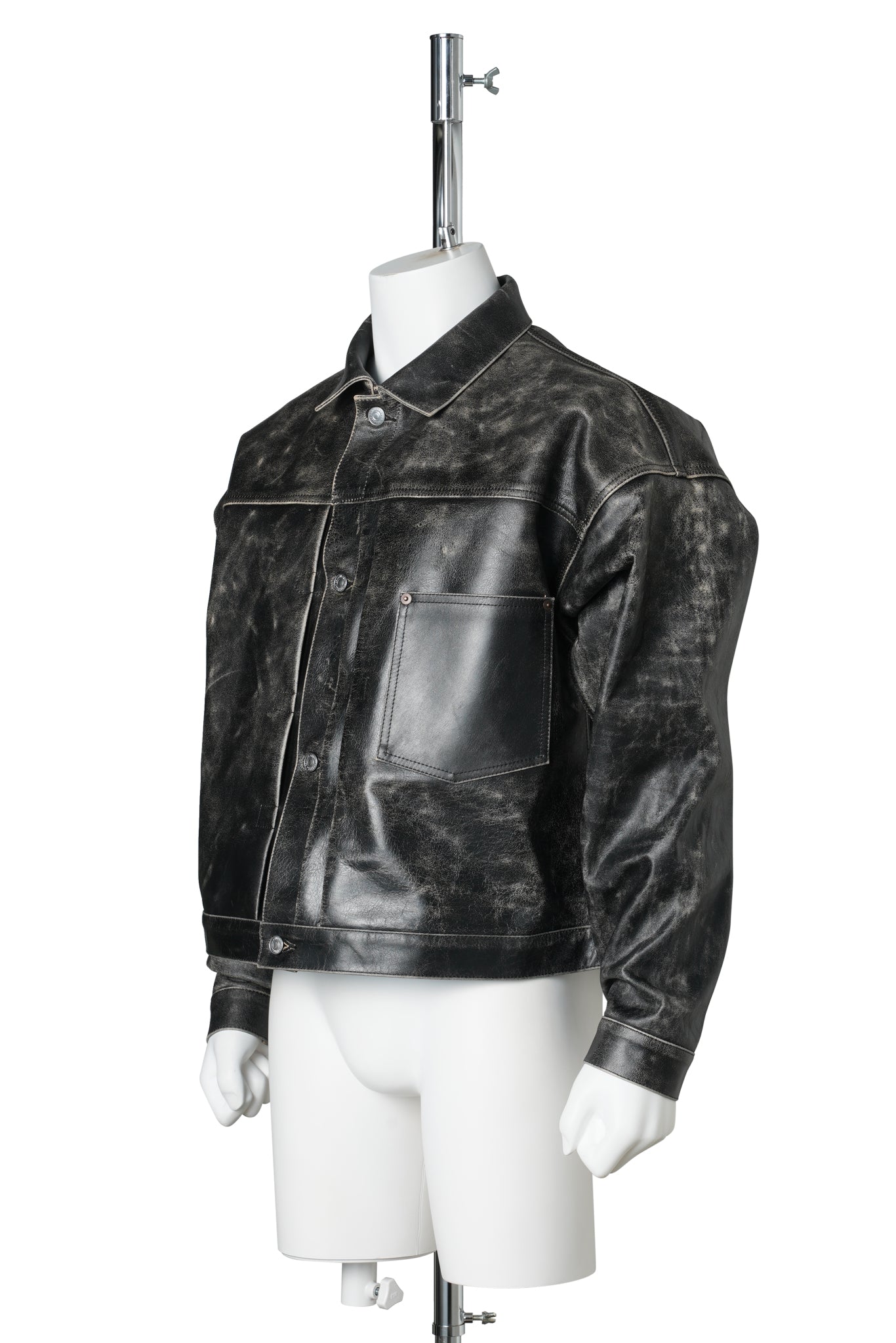 SAINT Mxxxxxx x BerBerJin BBJ_LEATHER JACKET/LEATHER / BLACK
