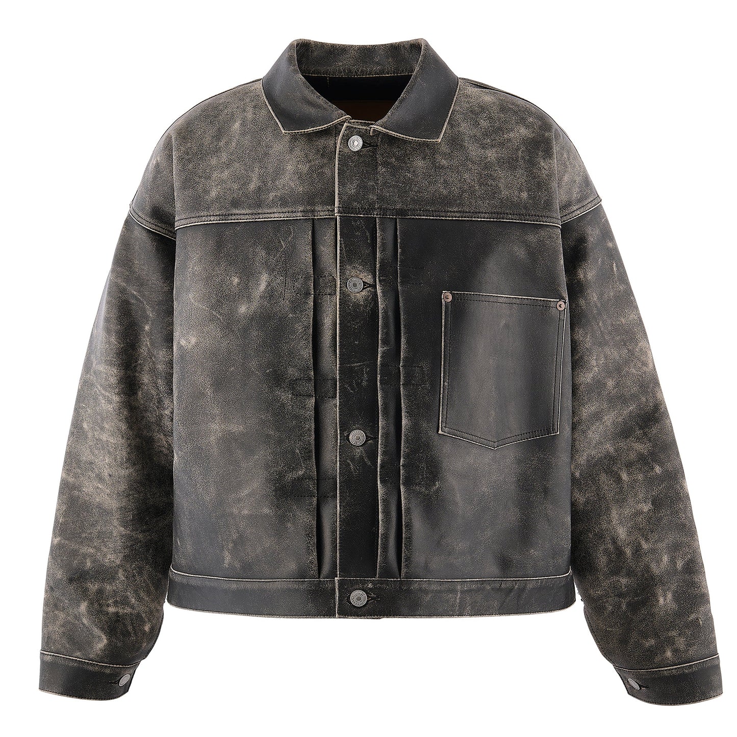 SAINT Mxxxxxx x BerBerJin BBJ_LEATHER JACKET/LEATHER / BLACK