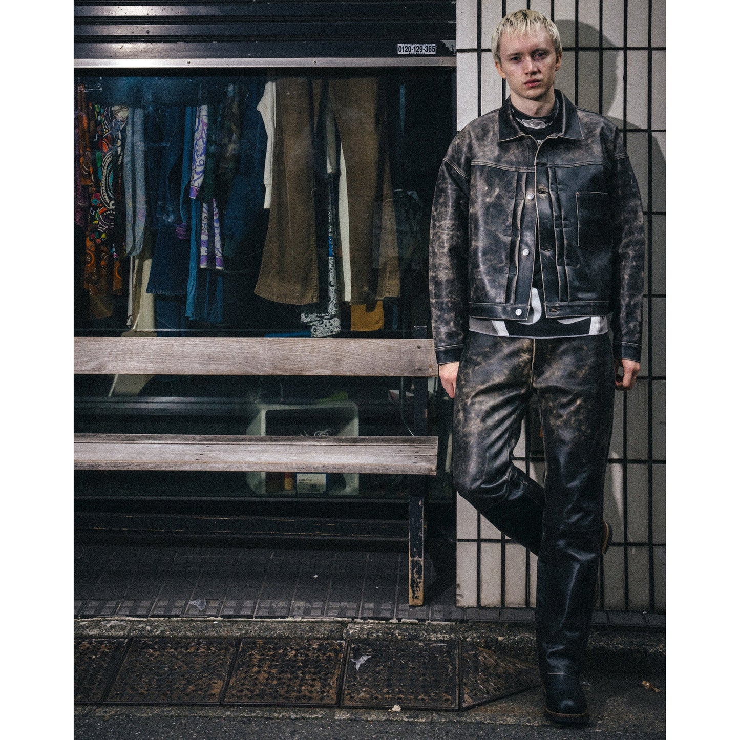 SAINT Mxxxxxx x BerBerJin BBJ_LEATHER JACKET/LEATHER / BLACK