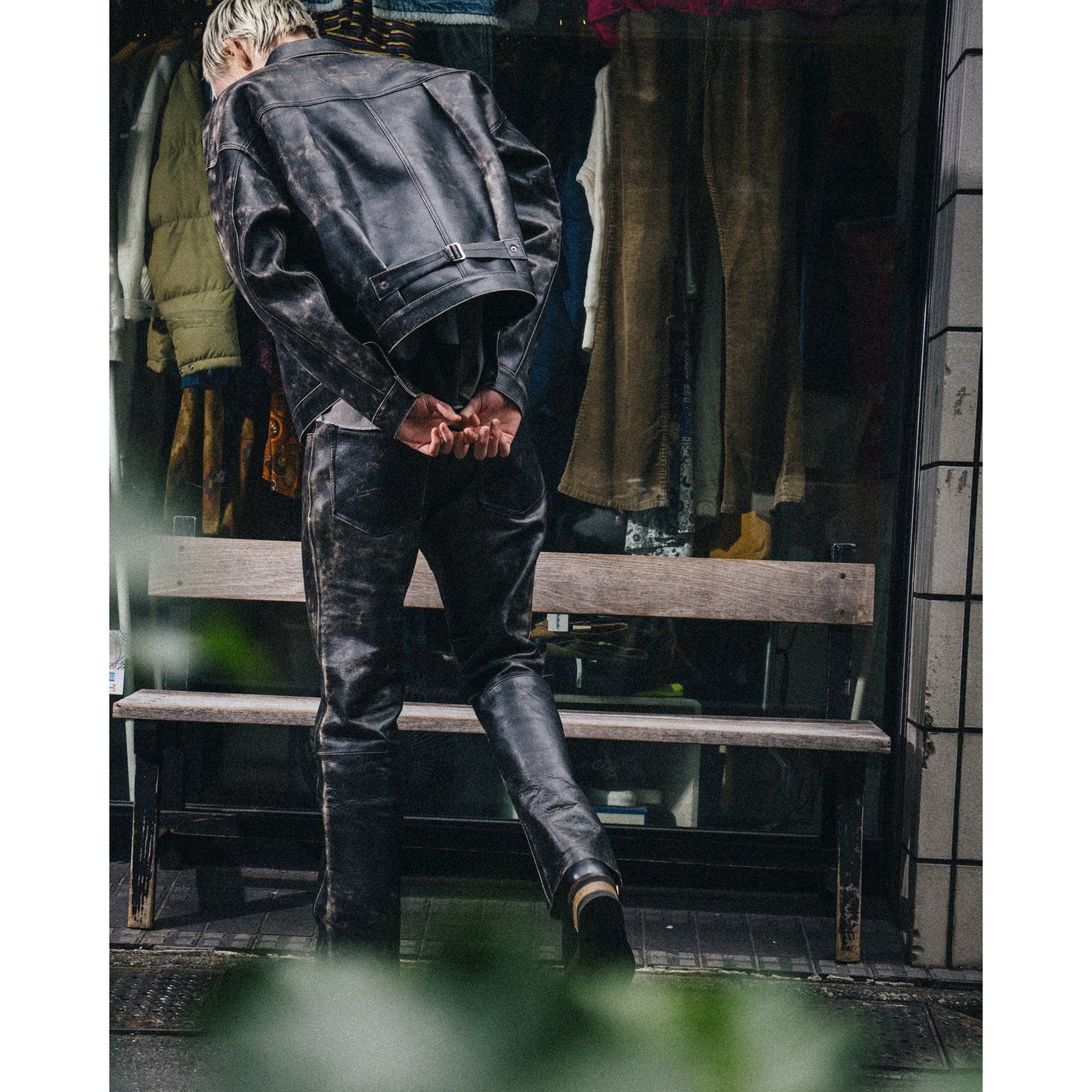 SAINT Mxxxxxx x BerBerJin BBJ_LEATHER JACKET/LEATHER / BLACK