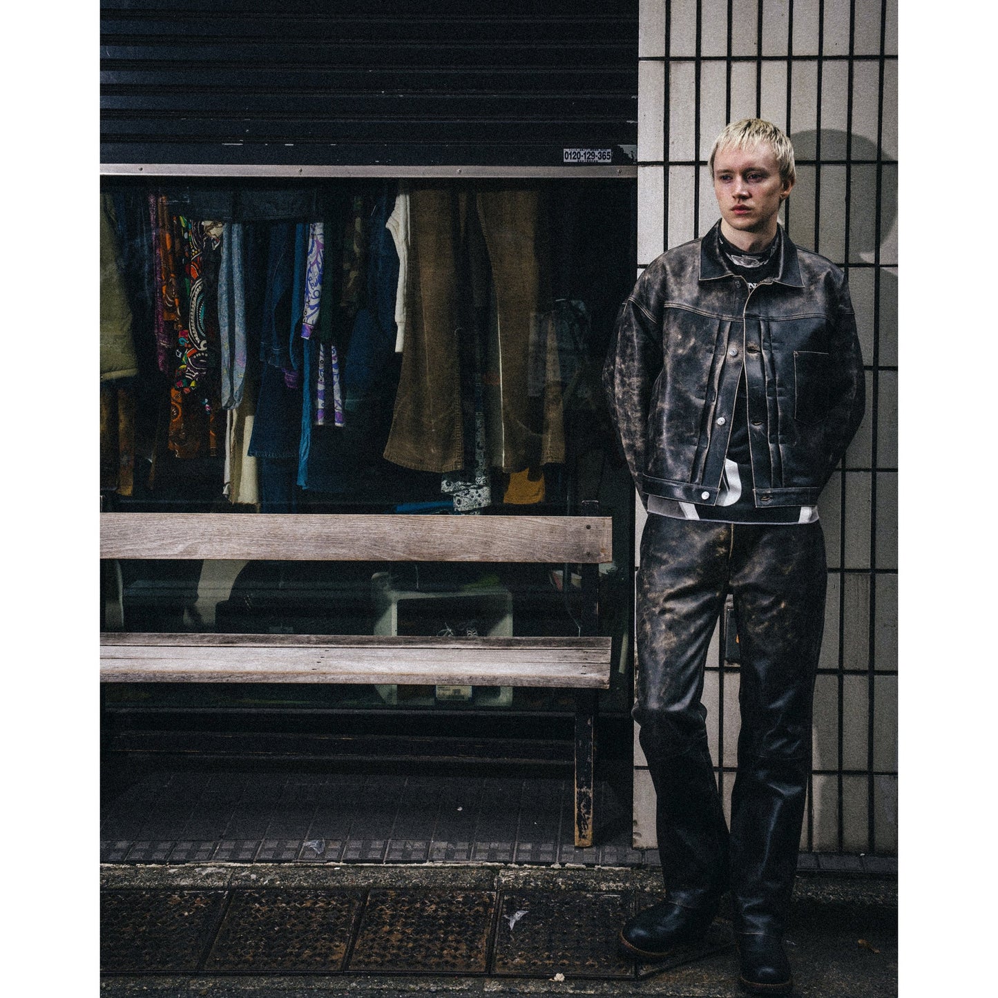 SAINT Mxxxxxx x BerBerJin BBJ_LEATHER PANTS/LEATHER / BLACK