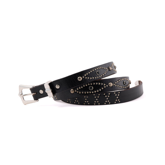SAINT Mxxxxxx x HTC HTC_BELT NARROW/BLACK STONE / BLACK