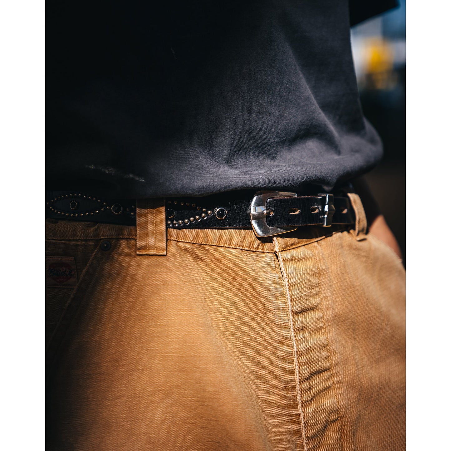SAINT Mxxxxxx x HTC HTC_BELT NARROW/BLACK STONE / BLACK
