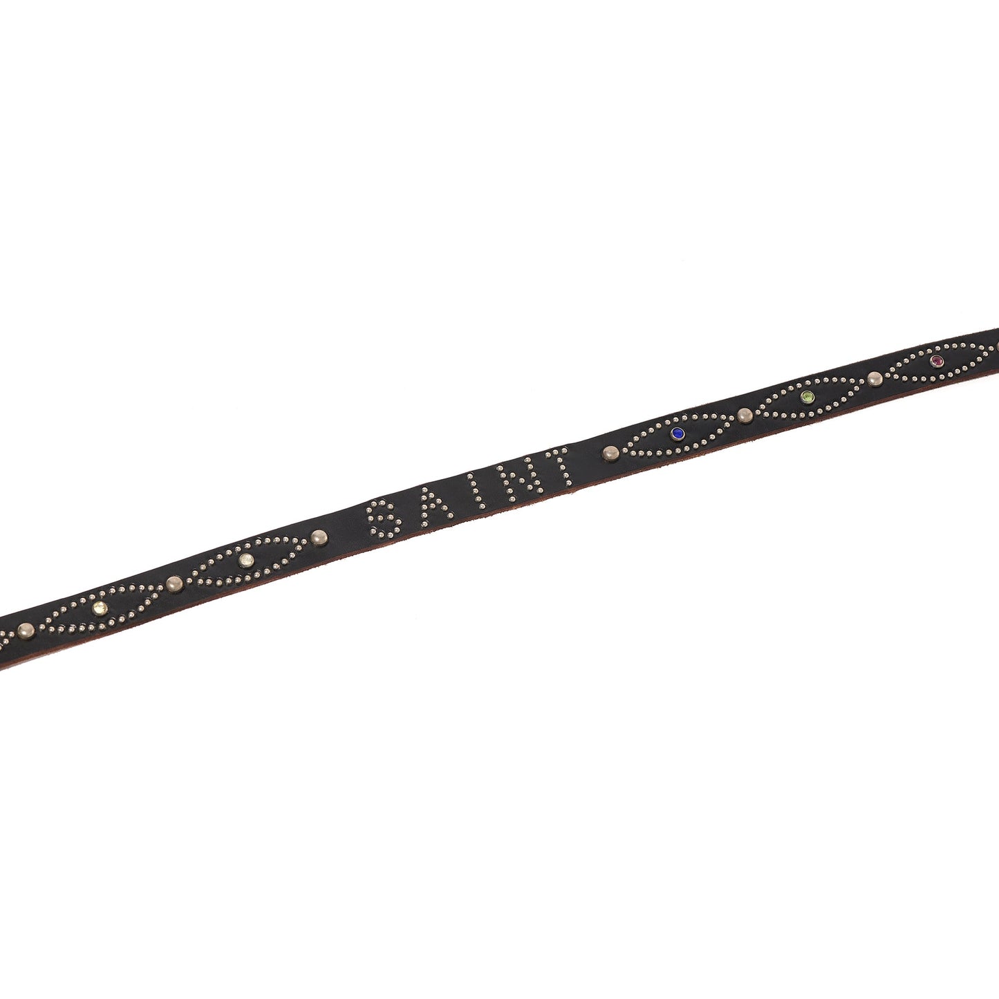 SAINT Mxxxxxx x HTC HTC_BELT NARROW/RAINBOW STONE / BLACK