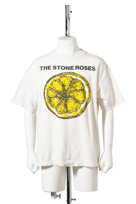 SAINT Mxxxxxx x THE STONE ROSES TSR_SS T-SHIRT/LEMON / WHITE