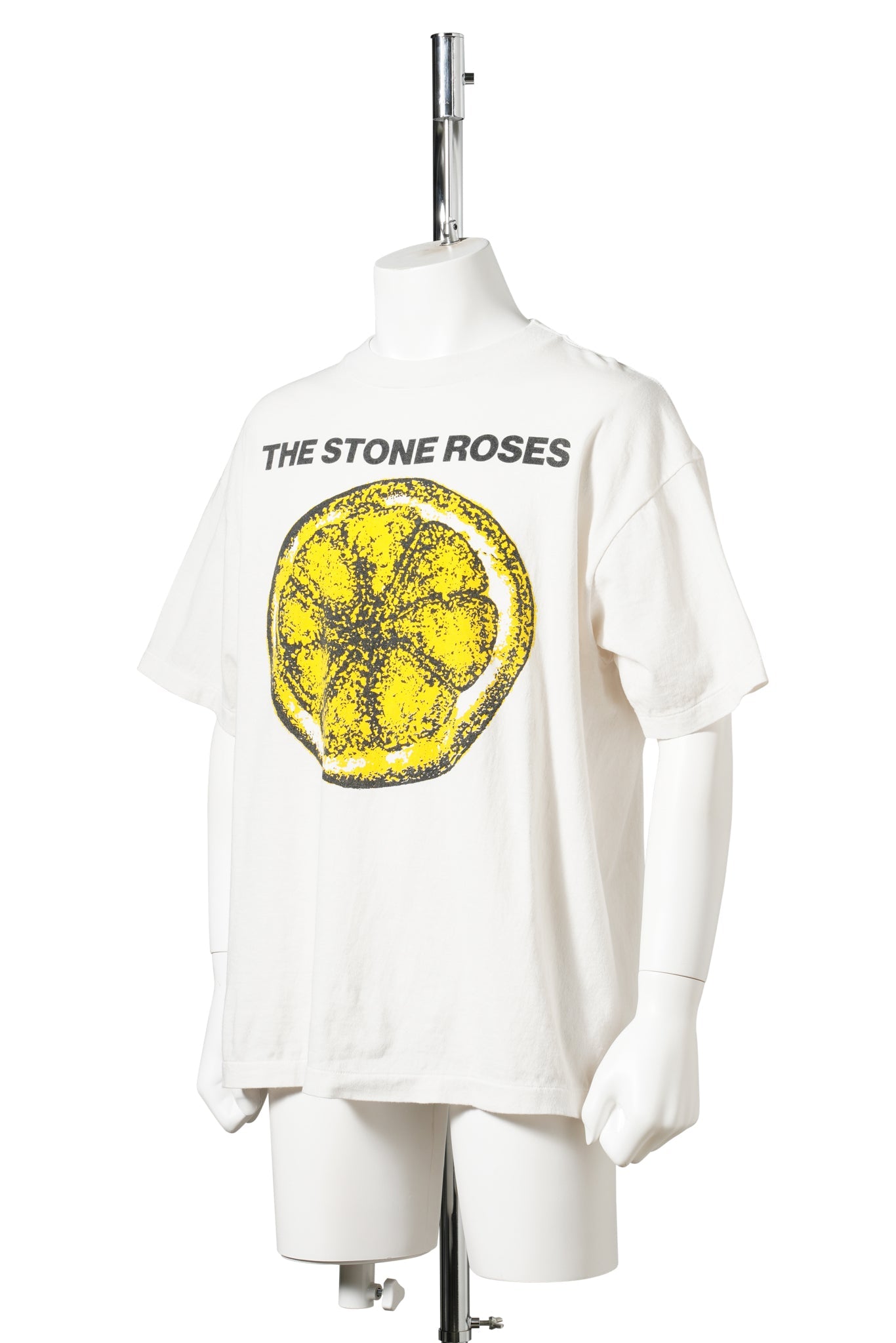 SAINT Mxxxxxx x THE STONE ROSES TSR_SS T-SHIRT/LEMON / WHITE