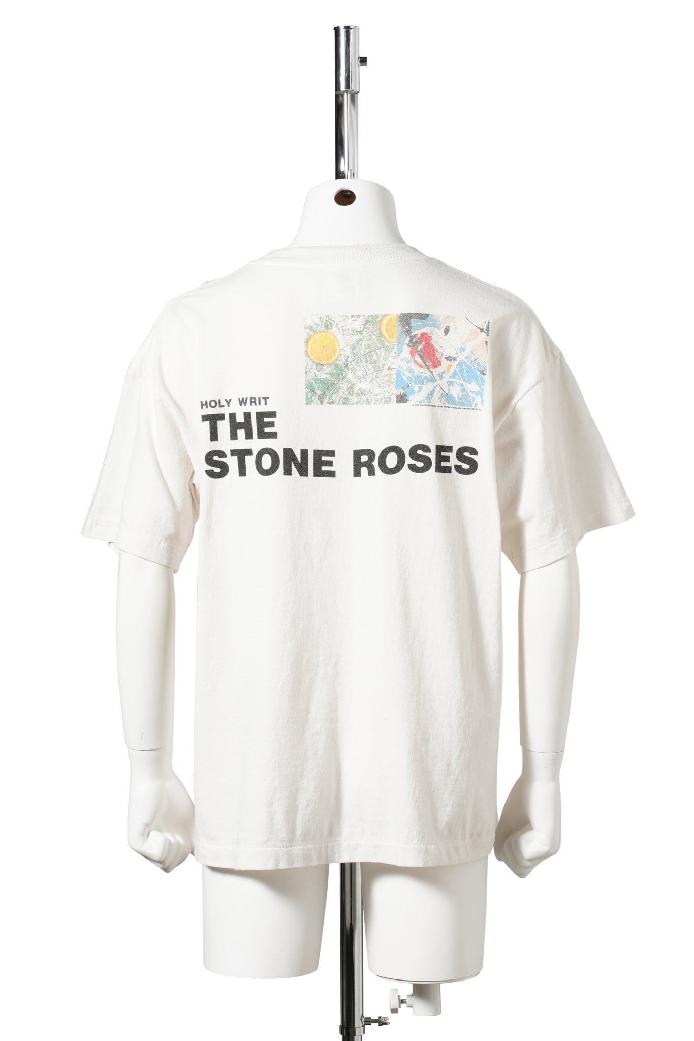 SAINT Mxxxxxx x THE STONE ROSES TSR_SS T-SHIRT/LEMON / WHITE