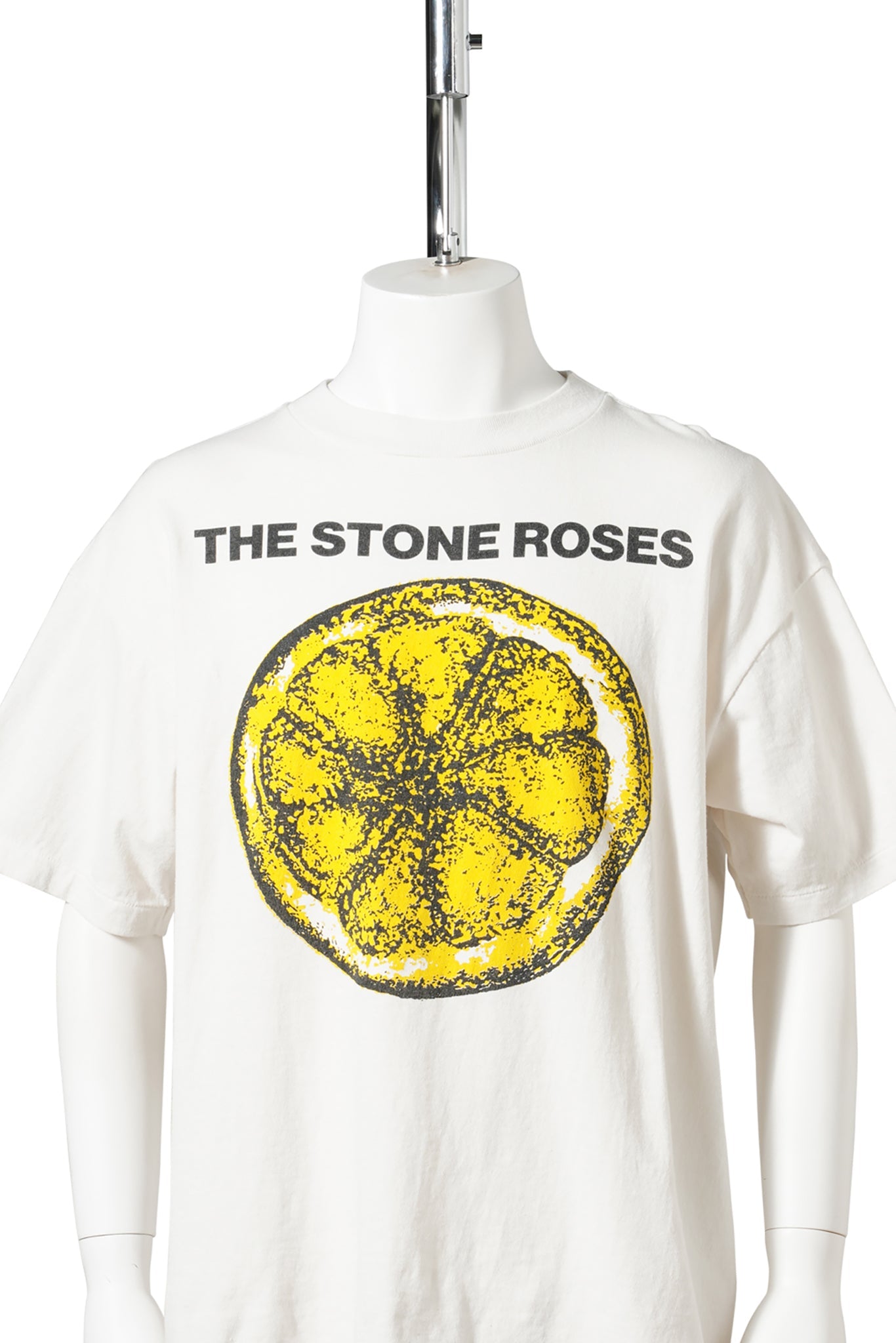 SAINT Mxxxxxx x THE STONE ROSES TSR_SS T-SHIRT/LEMON / WHITE