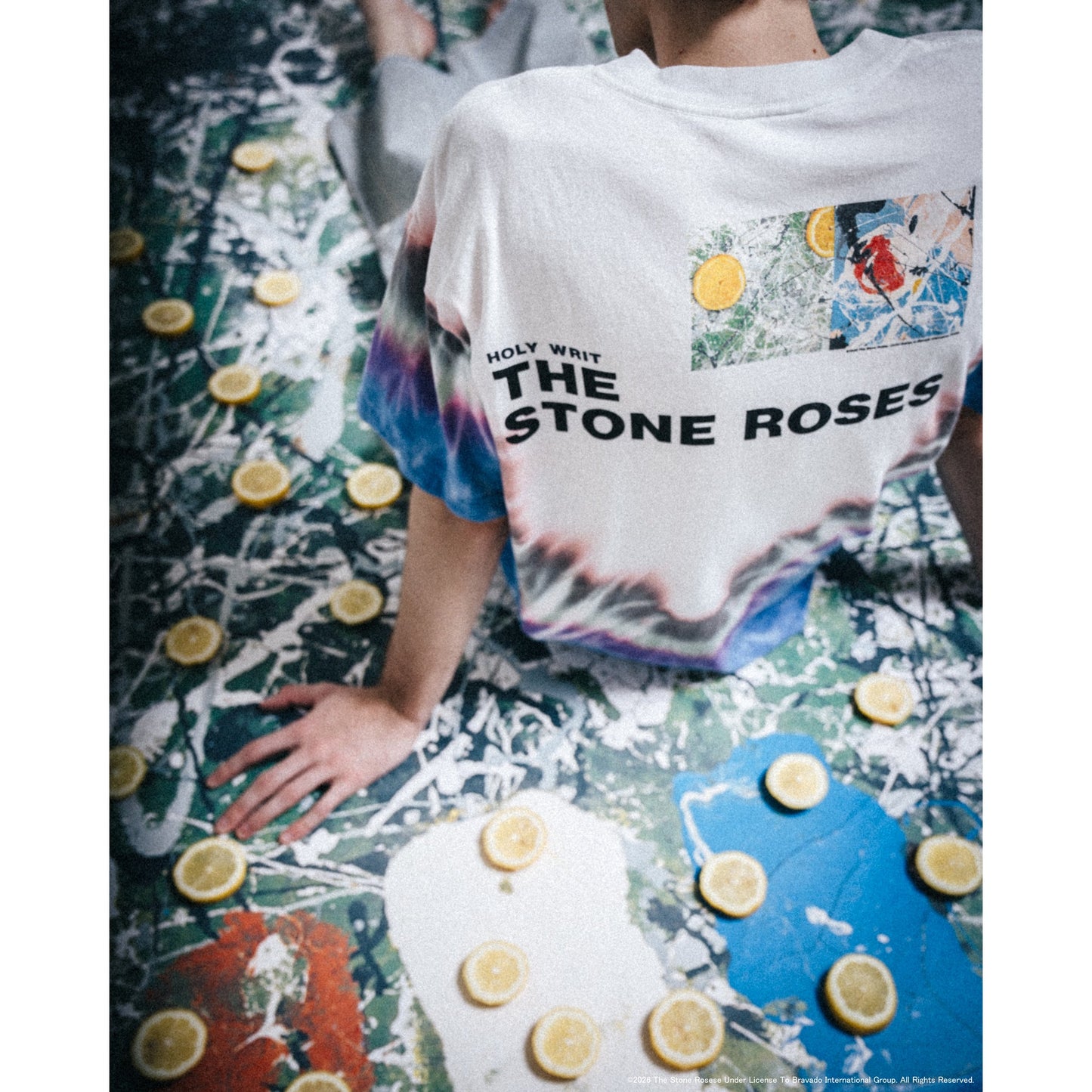 SAINT Mxxxxxx x THE STONE ROSES TSR_SS T-SHIRT/LEMON / TIE DYE