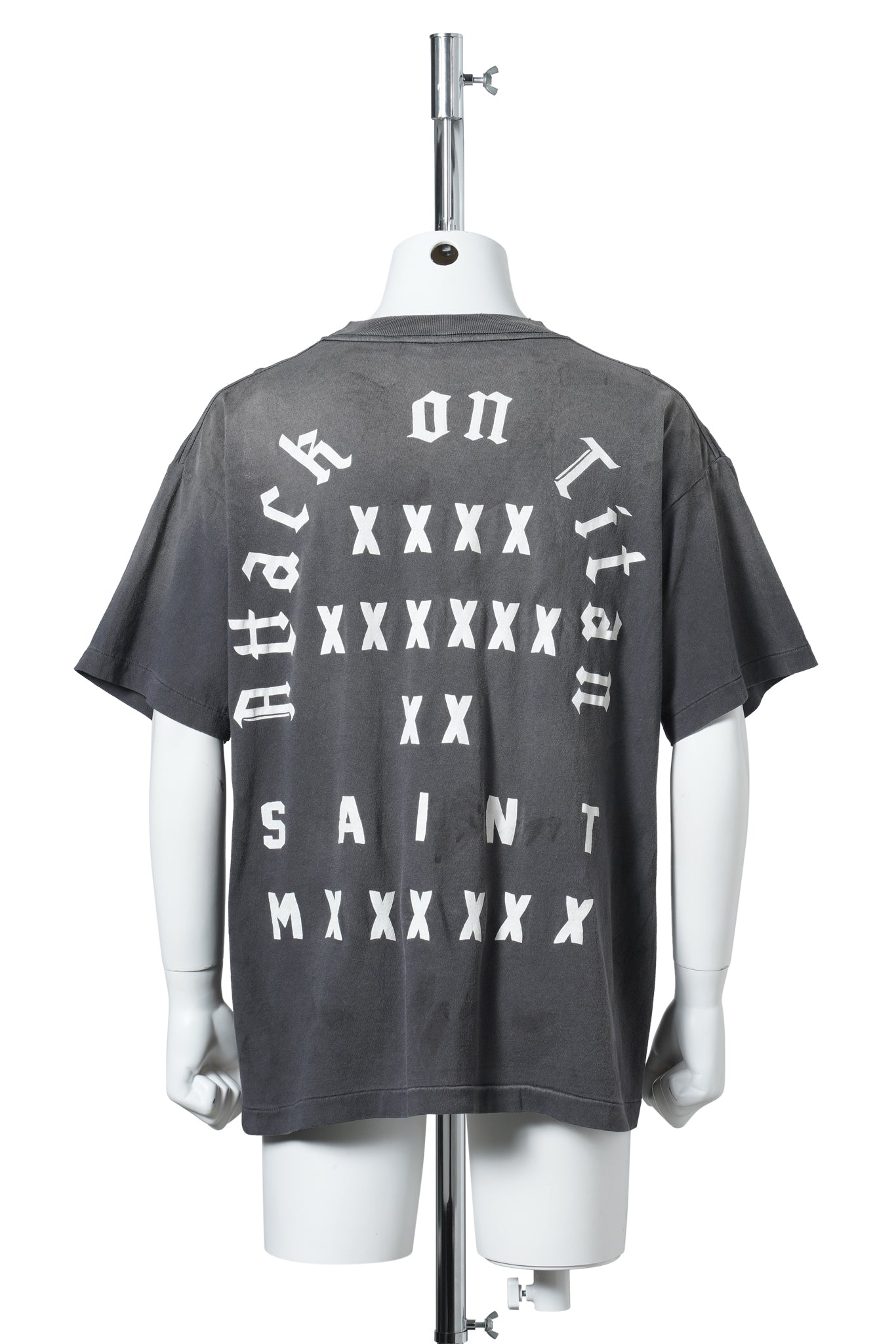 SAINT Mxxxxxx x 進撃の巨人 AOT_SS TEE/ATTACK ON TITAN / BLACK