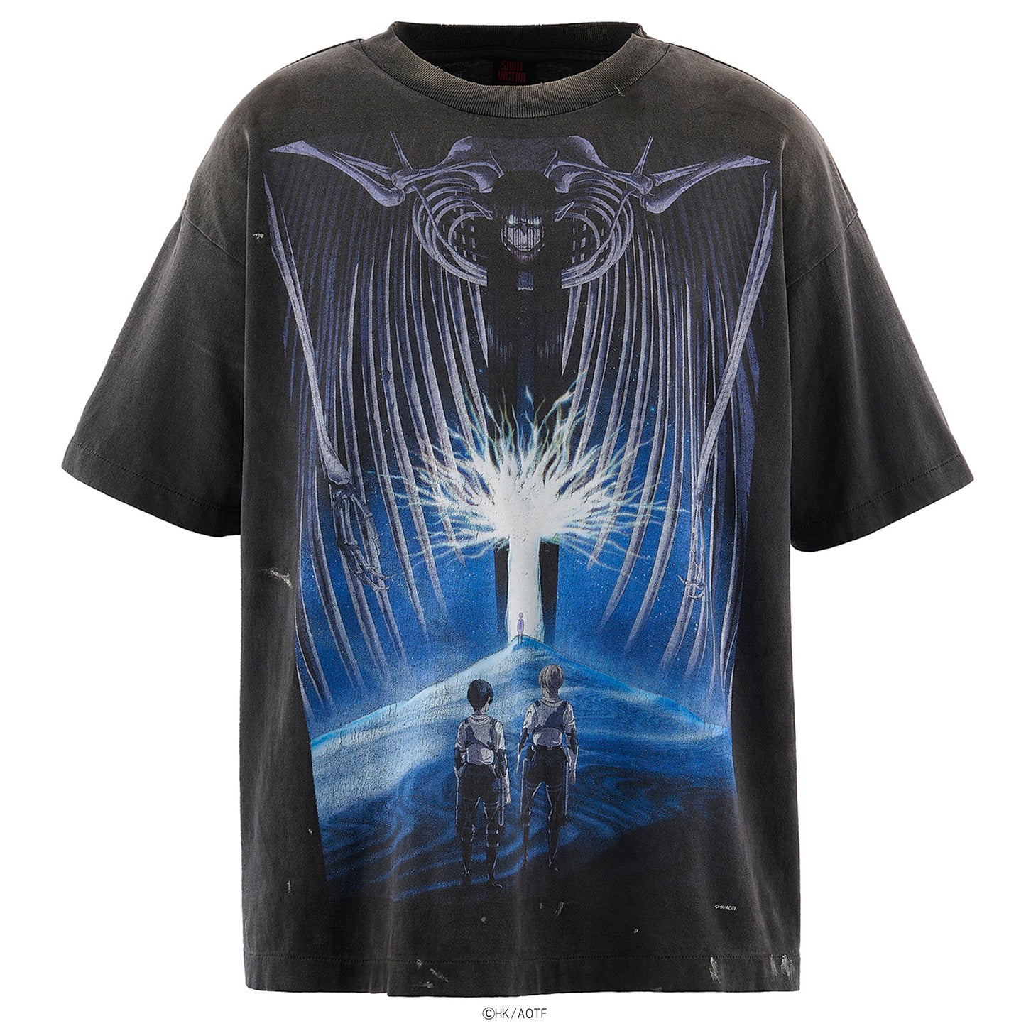 SAINT Mxxxxxx x 進撃の巨人 AOT_SS TEE/ATTACK ON TITAN / BLACK