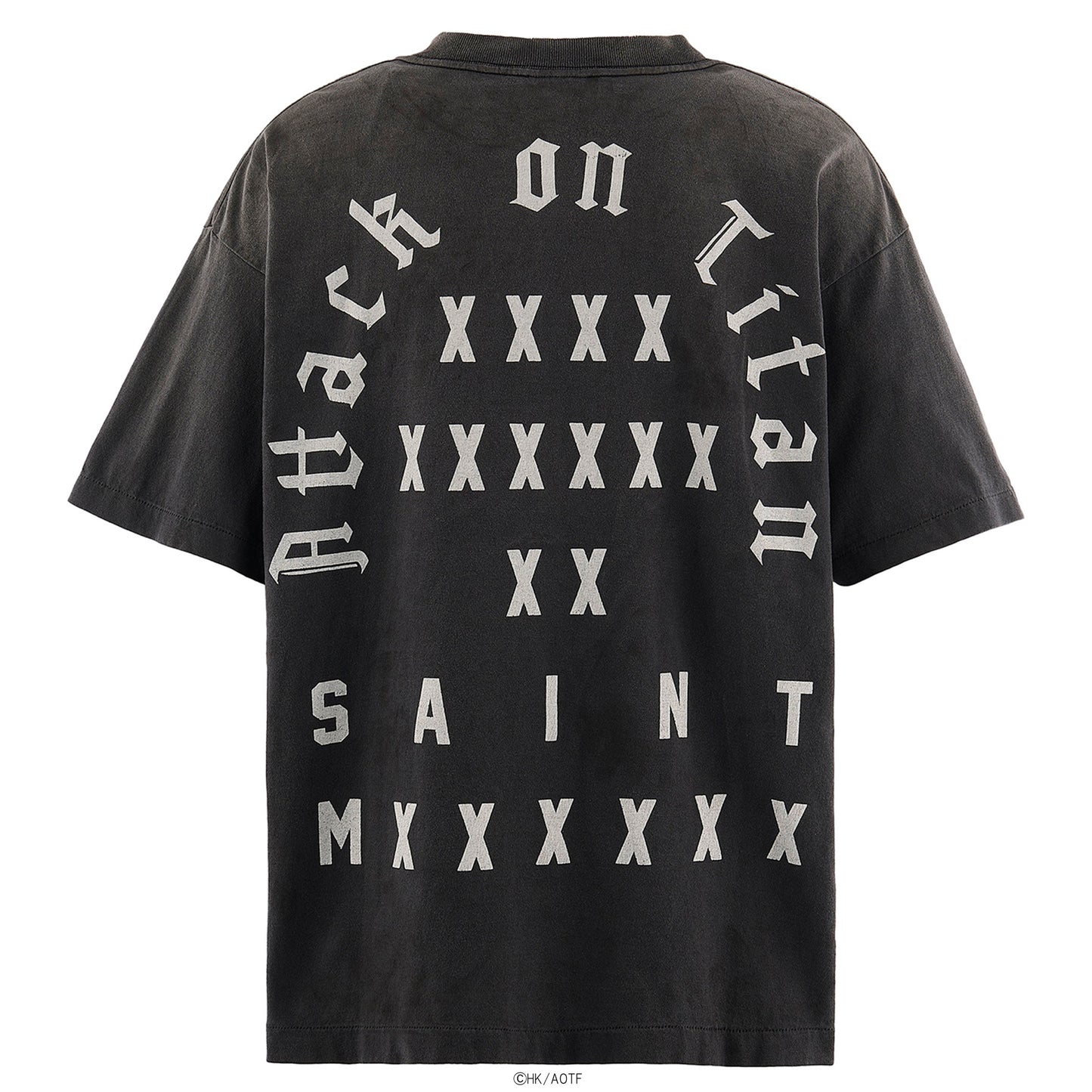 SAINT Mxxxxxx x 進撃の巨人 AOT_SS TEE/ATTACK ON TITAN / BLACK