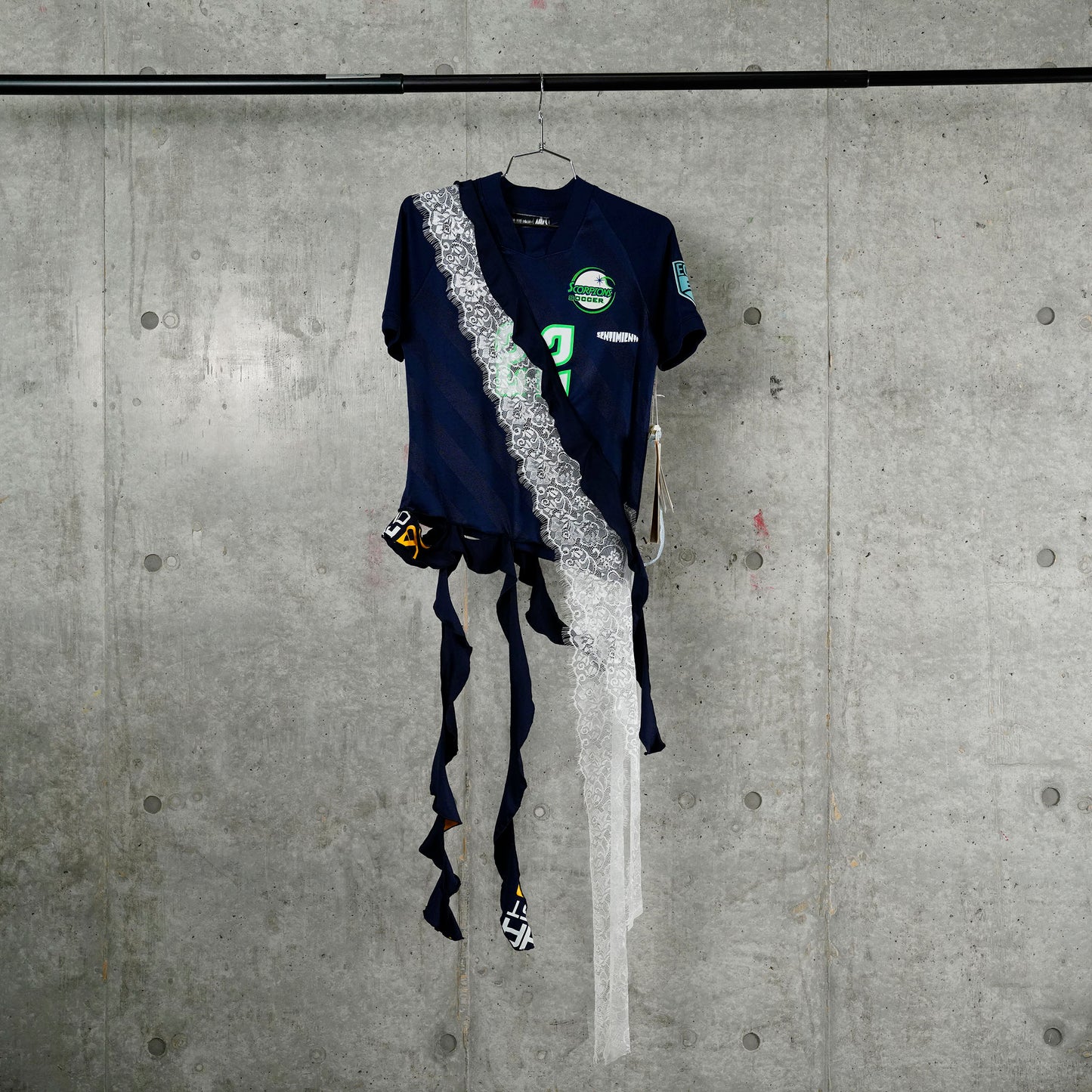 SPIRAL JERSEY / DARK BLUE+WHITE