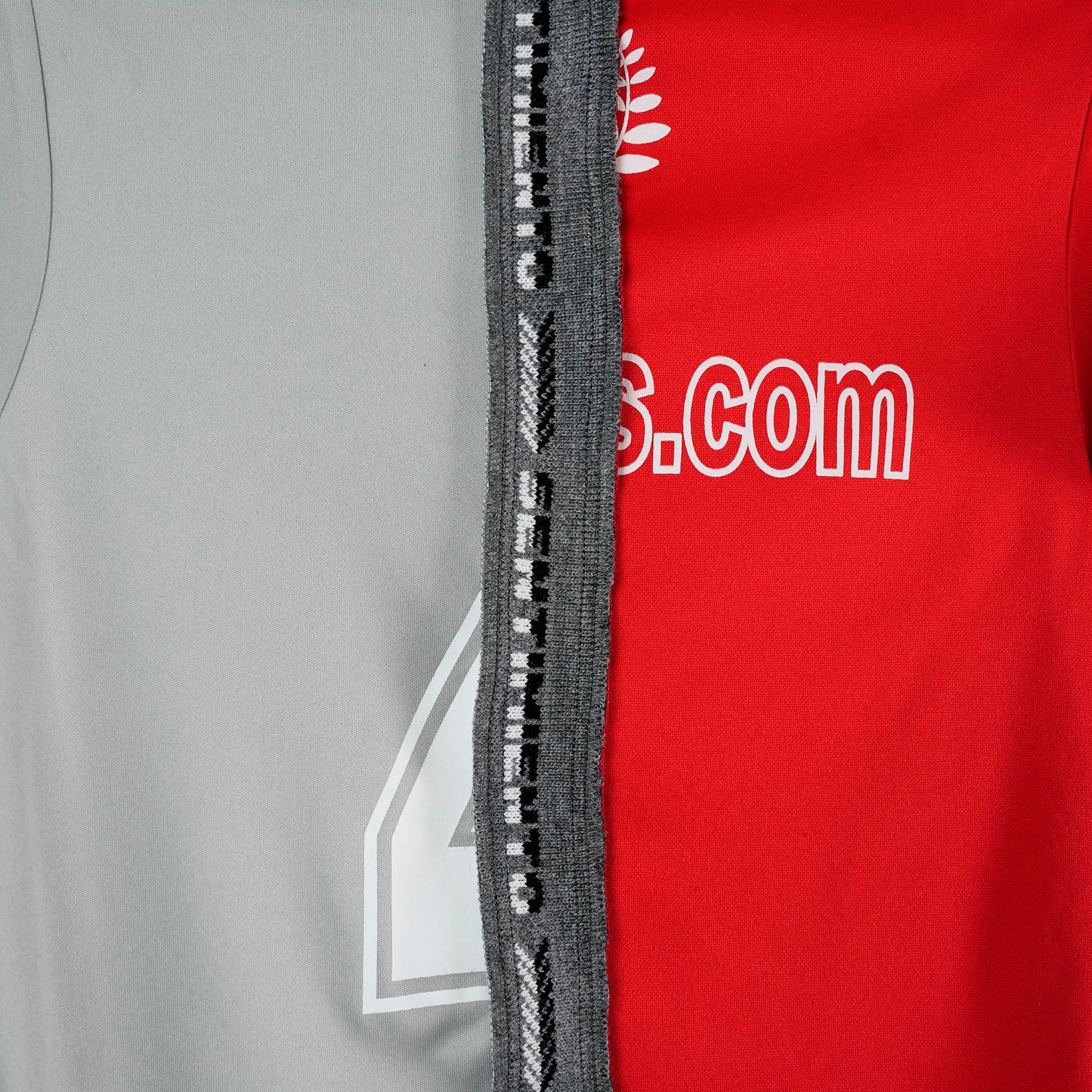 SPLIT JERSEY / RED+GREY