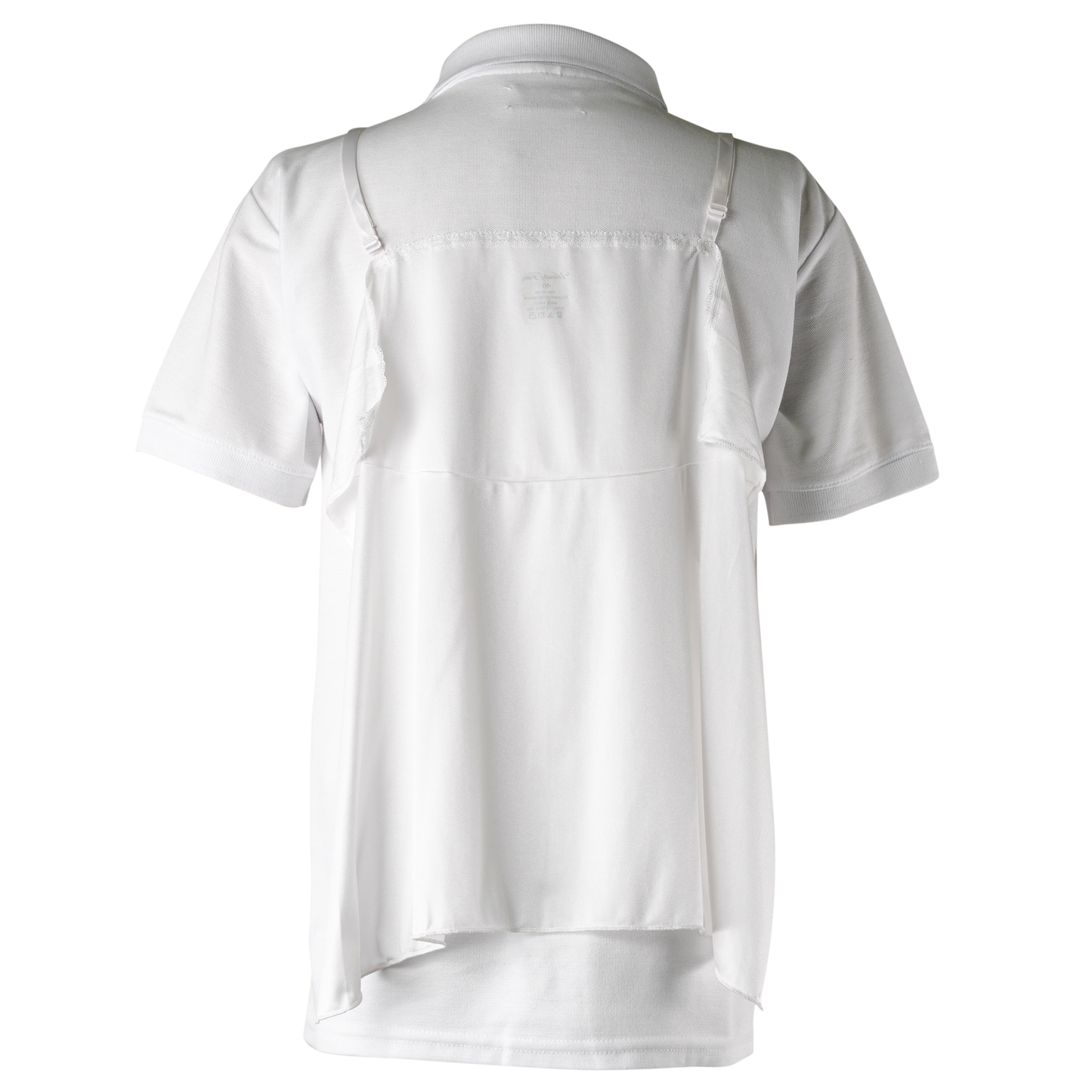 WRINKLY POLO / WHITE+WHITE