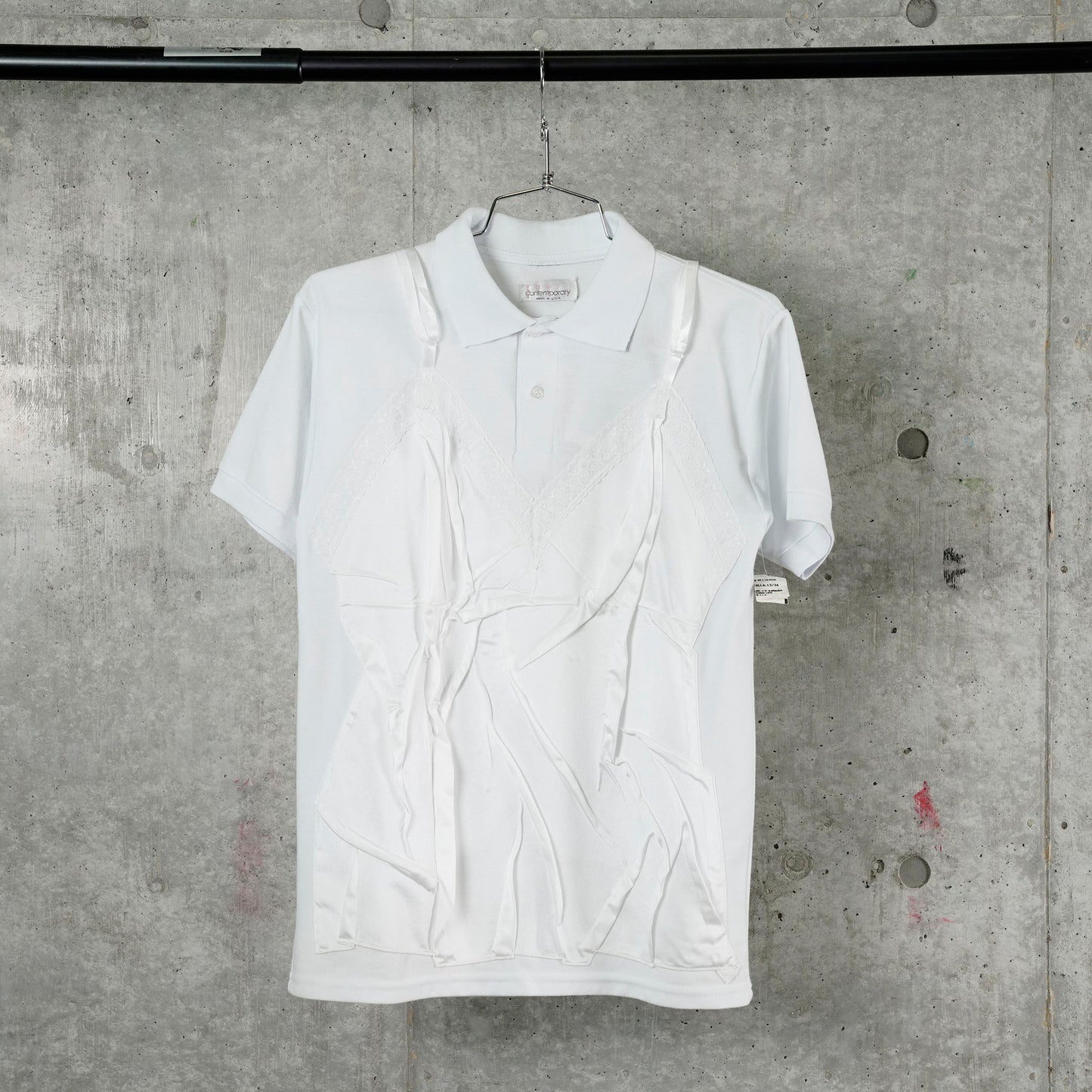 WRINKLY POLO / WHITE+WHITE