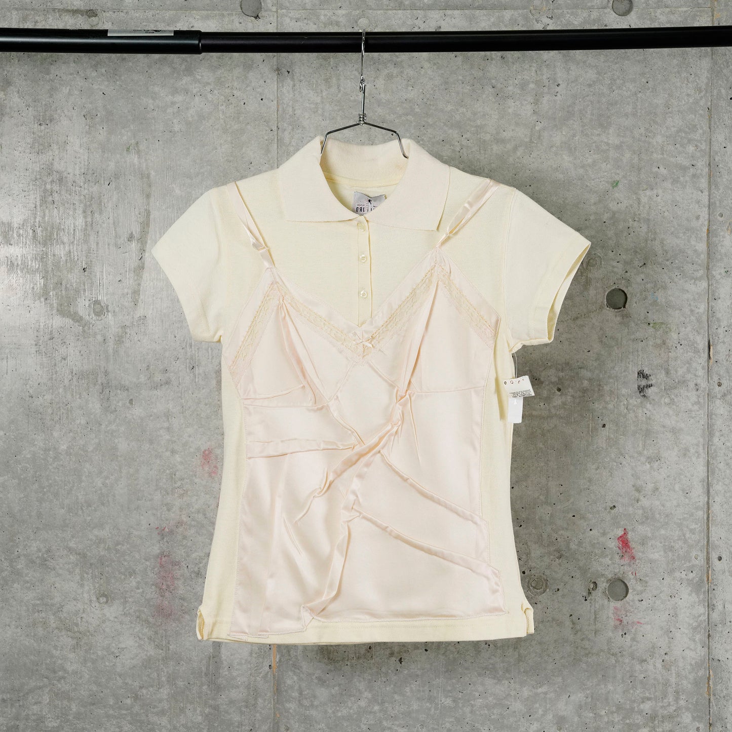 WRINKLY POLO / MILKY YELLOW+BEIGE